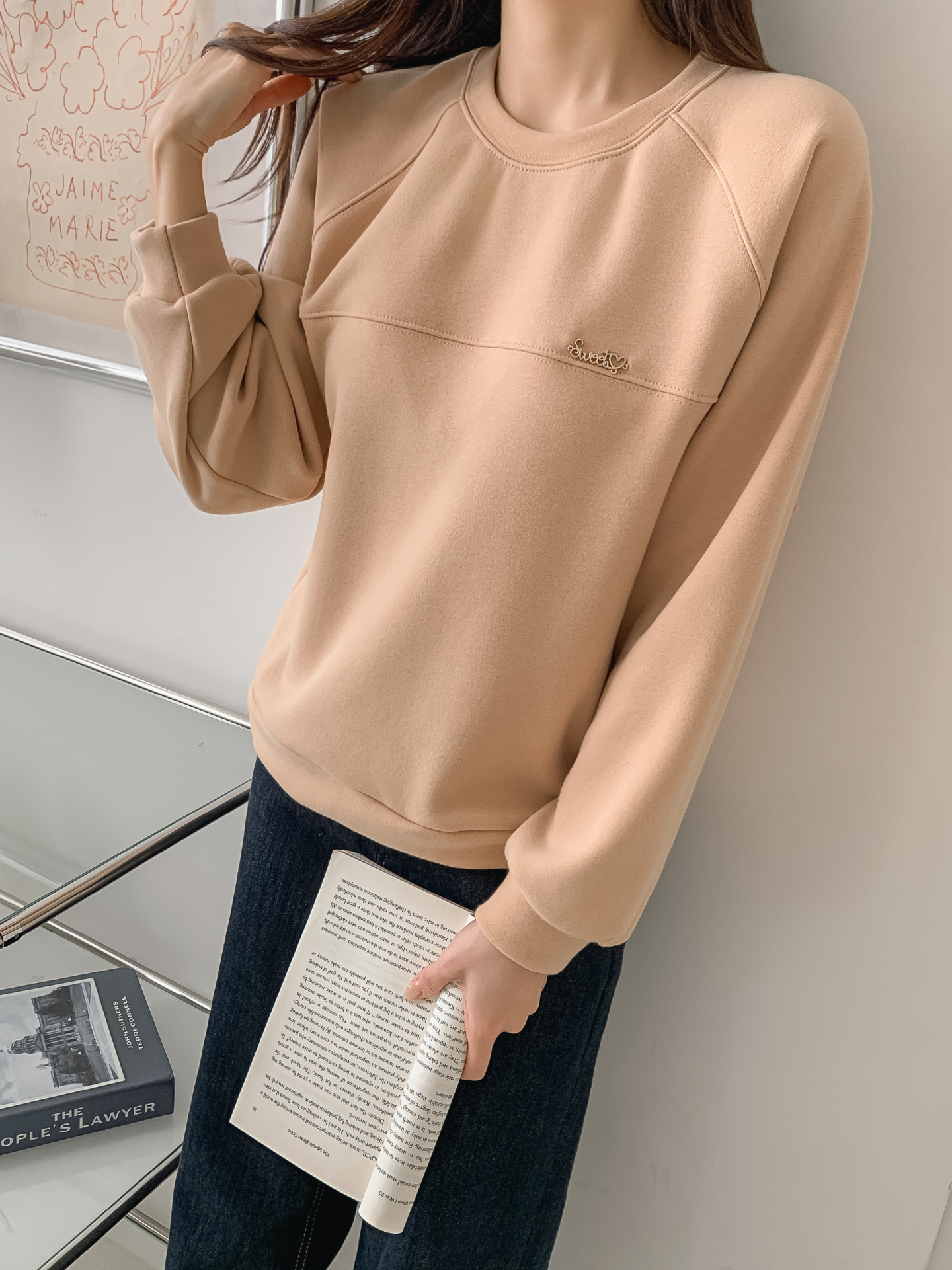 裏起毛ラウンドネックラインペンダントスウェット | 詳細画像28