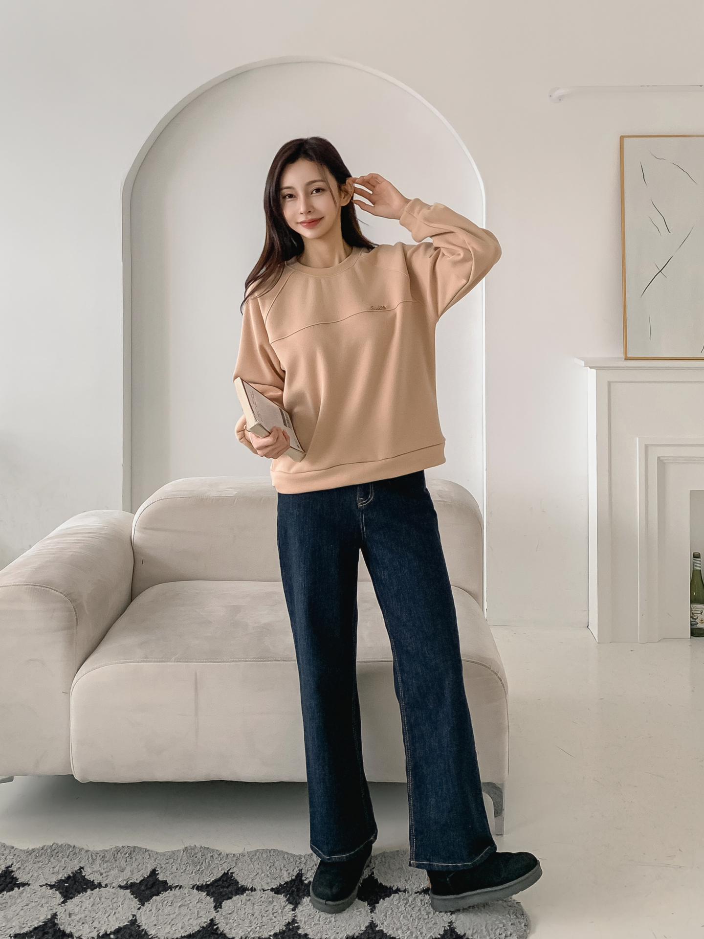 裏起毛ラウンドネックラインペンダントスウェット | 詳細画像32