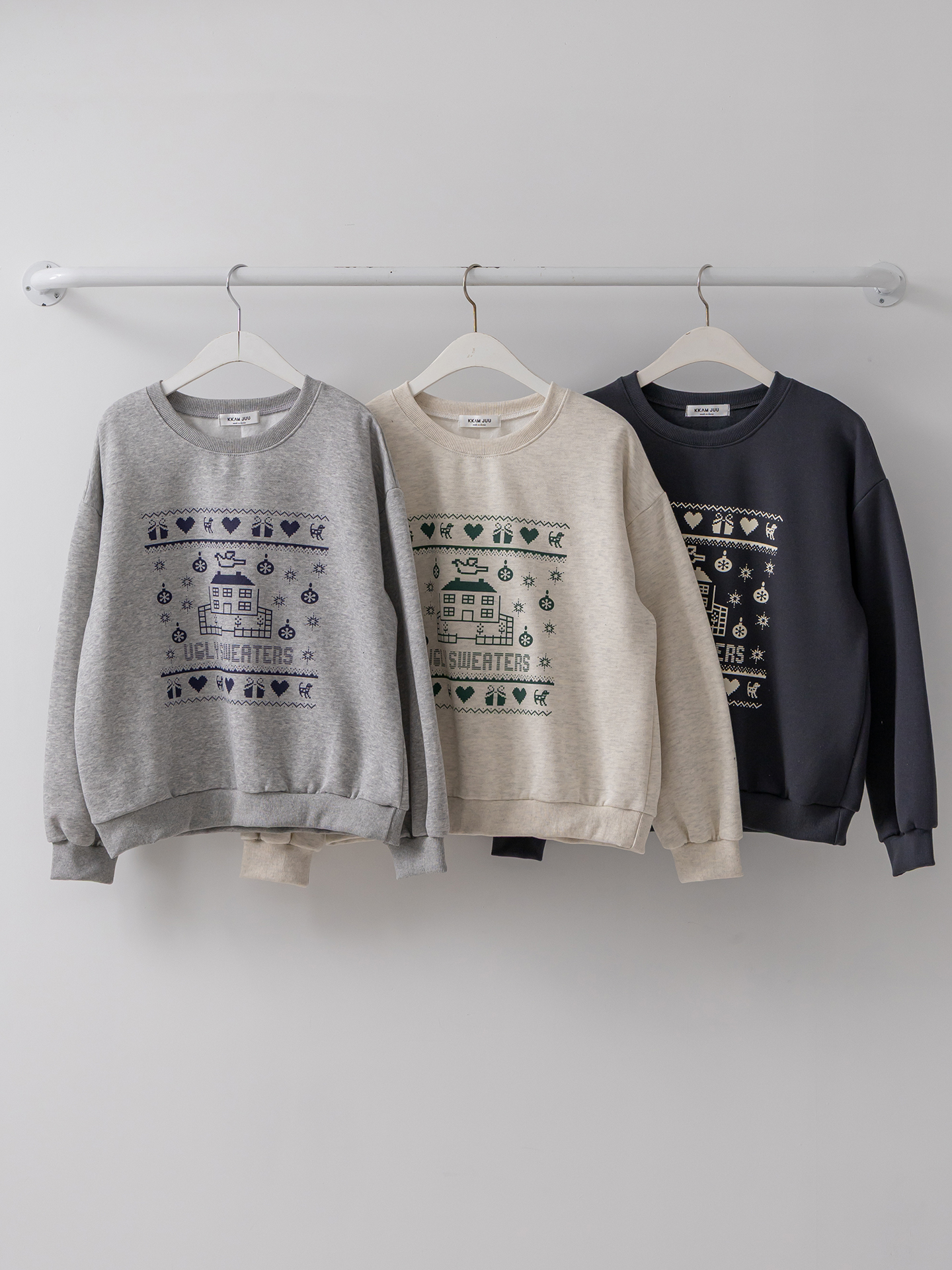 裏起毛ラウンドネックプリントスウェット | 詳細画像2