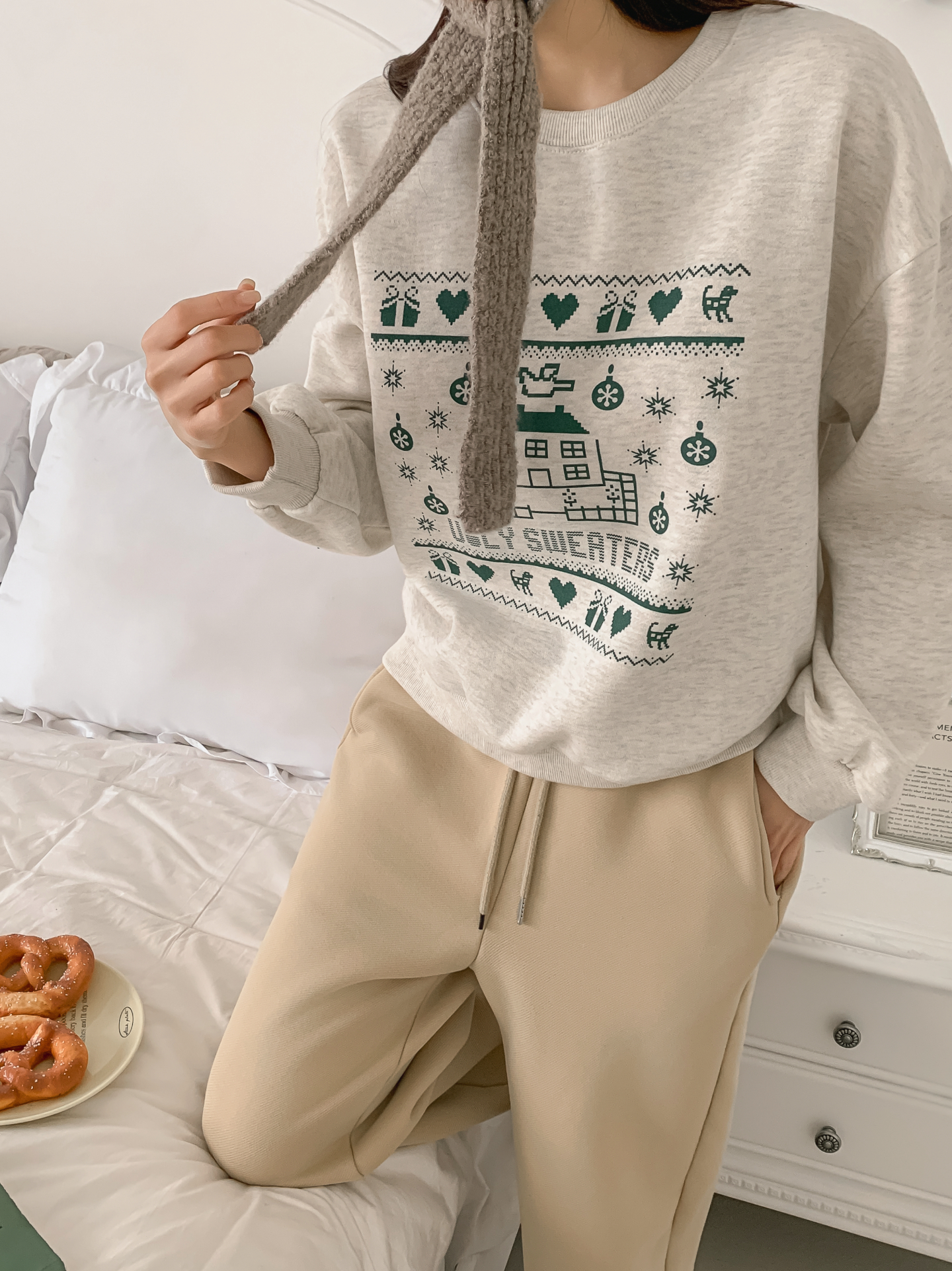 裏起毛ラウンドネックプリントスウェット | 詳細画像19