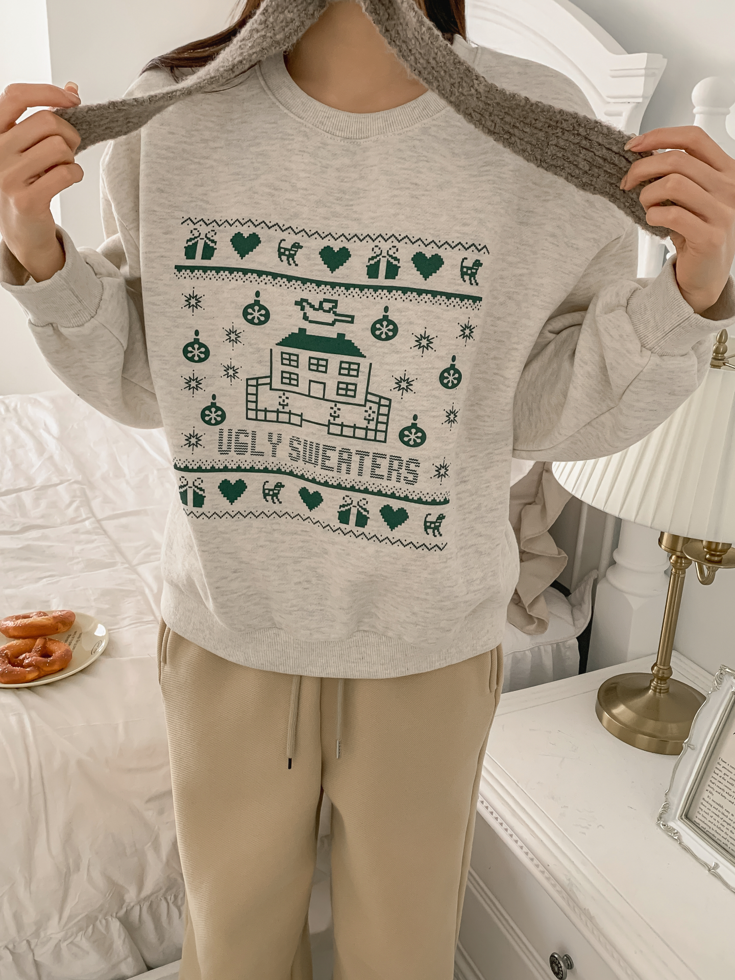 裏起毛ラウンドネックプリントスウェット | 詳細画像22