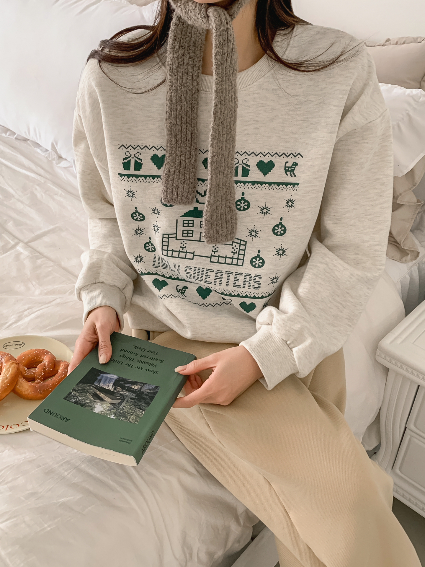 裏起毛ラウンドネックプリントスウェット | 詳細画像24