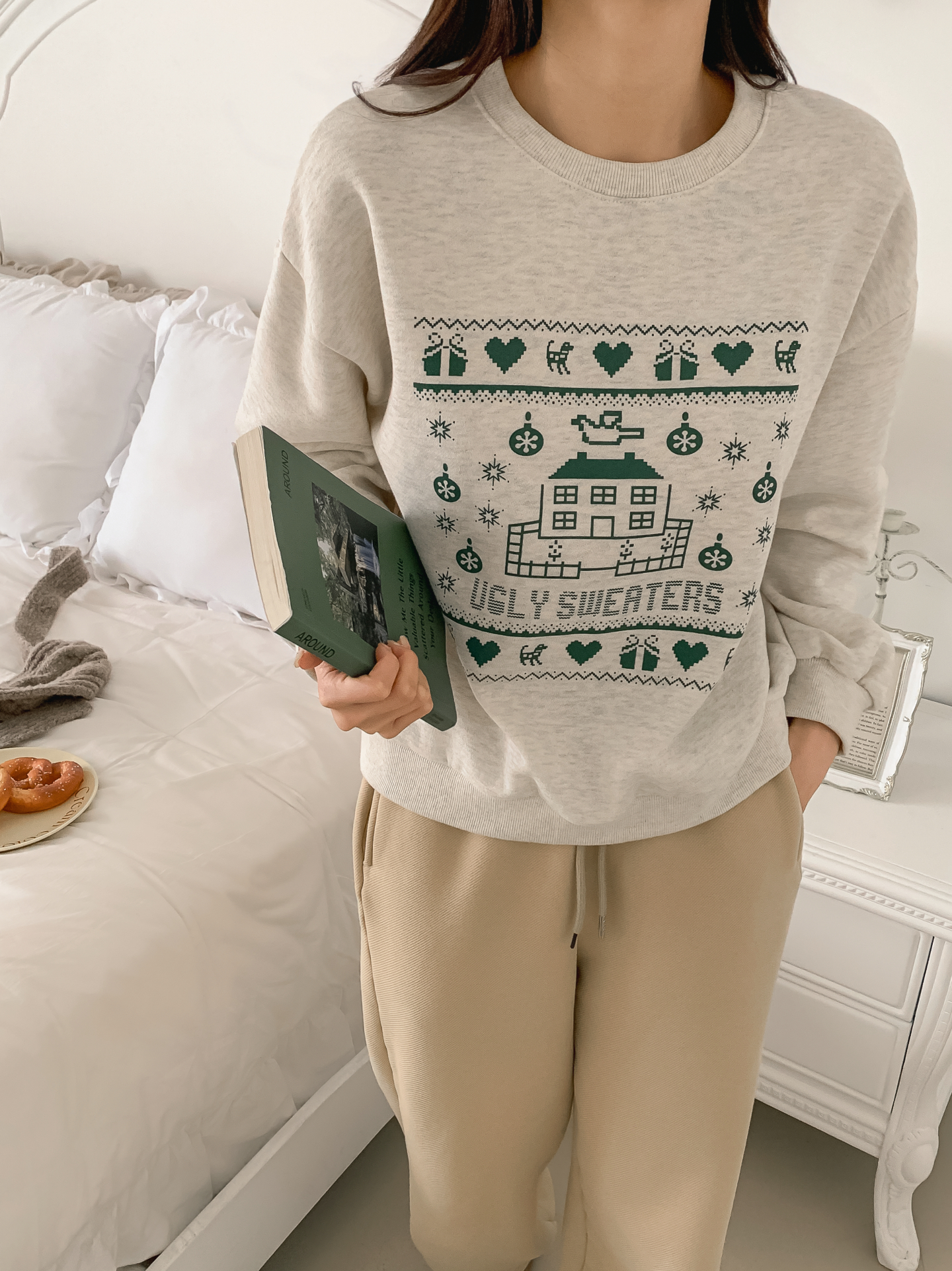 裏起毛ラウンドネックプリントスウェット | 詳細画像28