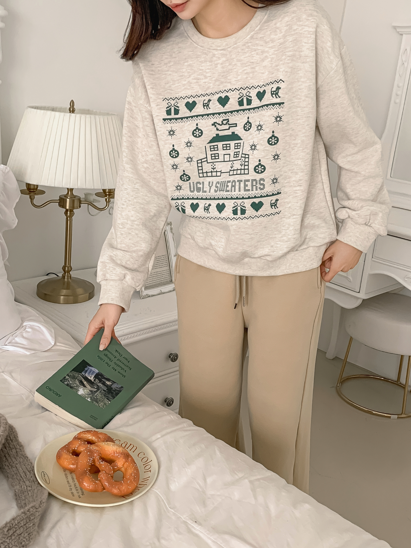 裏起毛ラウンドネックプリントスウェット | 詳細画像29