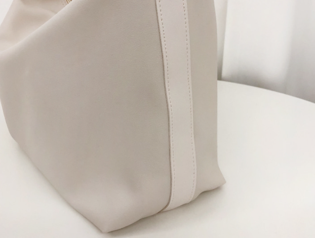 レザー調ベーシックビッグ無地ショルダーバッグ | 詳細画像26