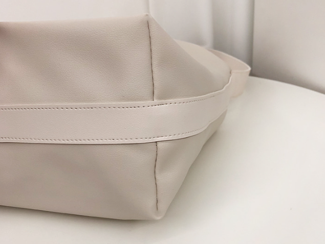 レザー調ベーシックビッグ無地ショルダーバッグ | 詳細画像27