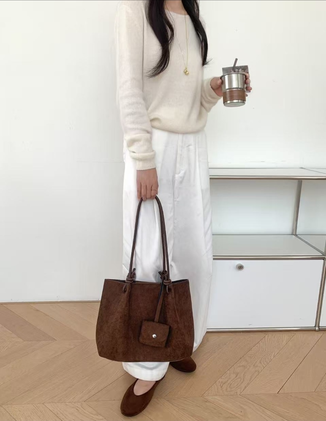 スエード調トートバッグ | 詳細画像3