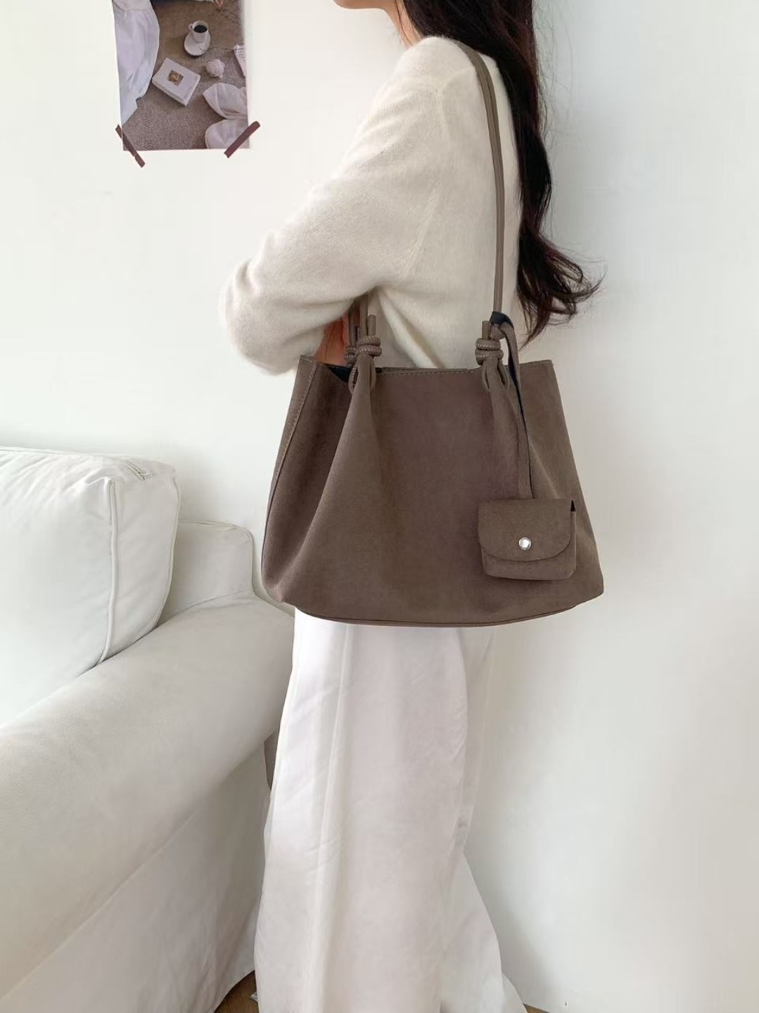 スエード調トートバッグ | 詳細画像4