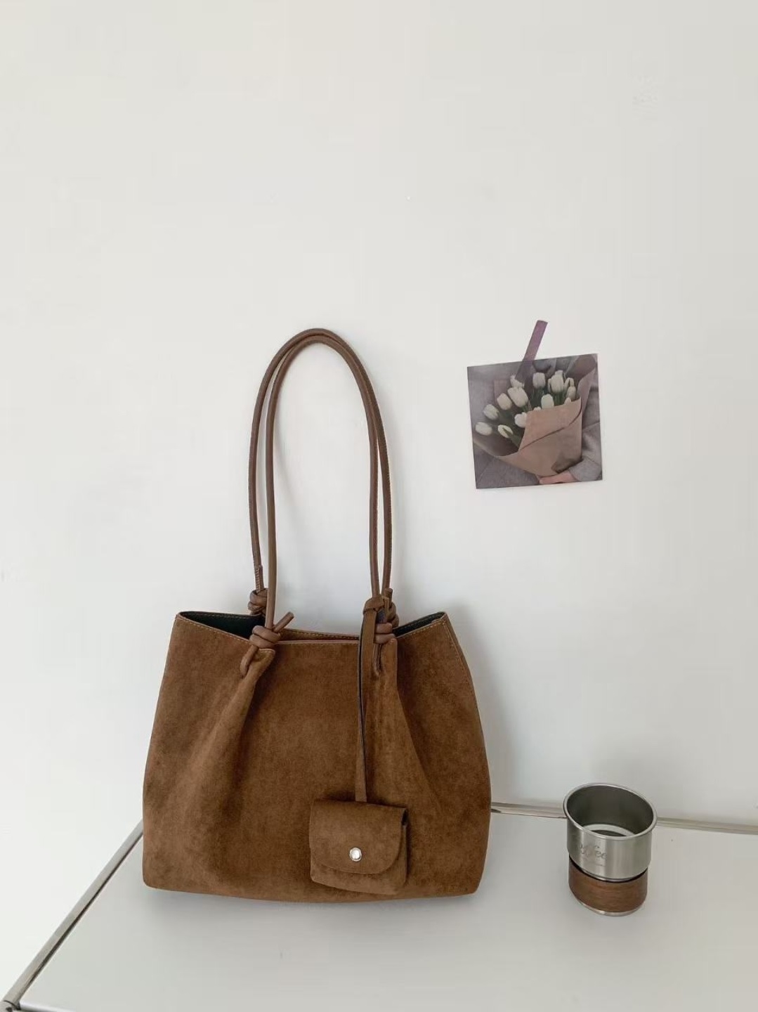 スエード調トートバッグ | 詳細画像5