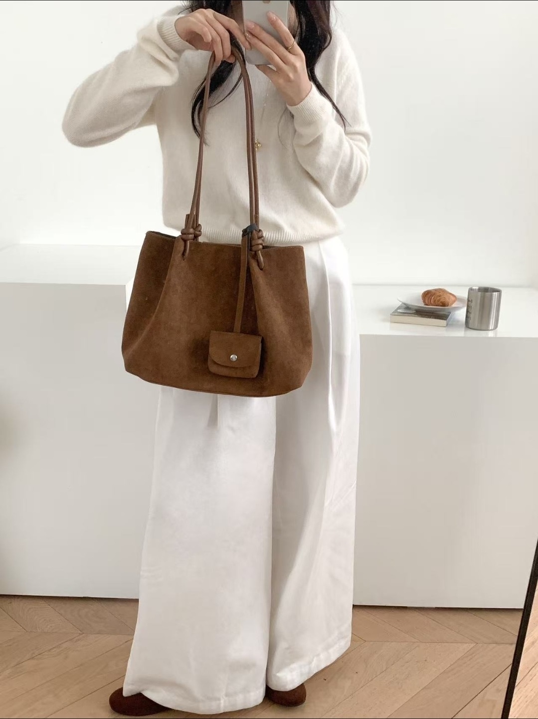 スエード調トートバッグ | 詳細画像12