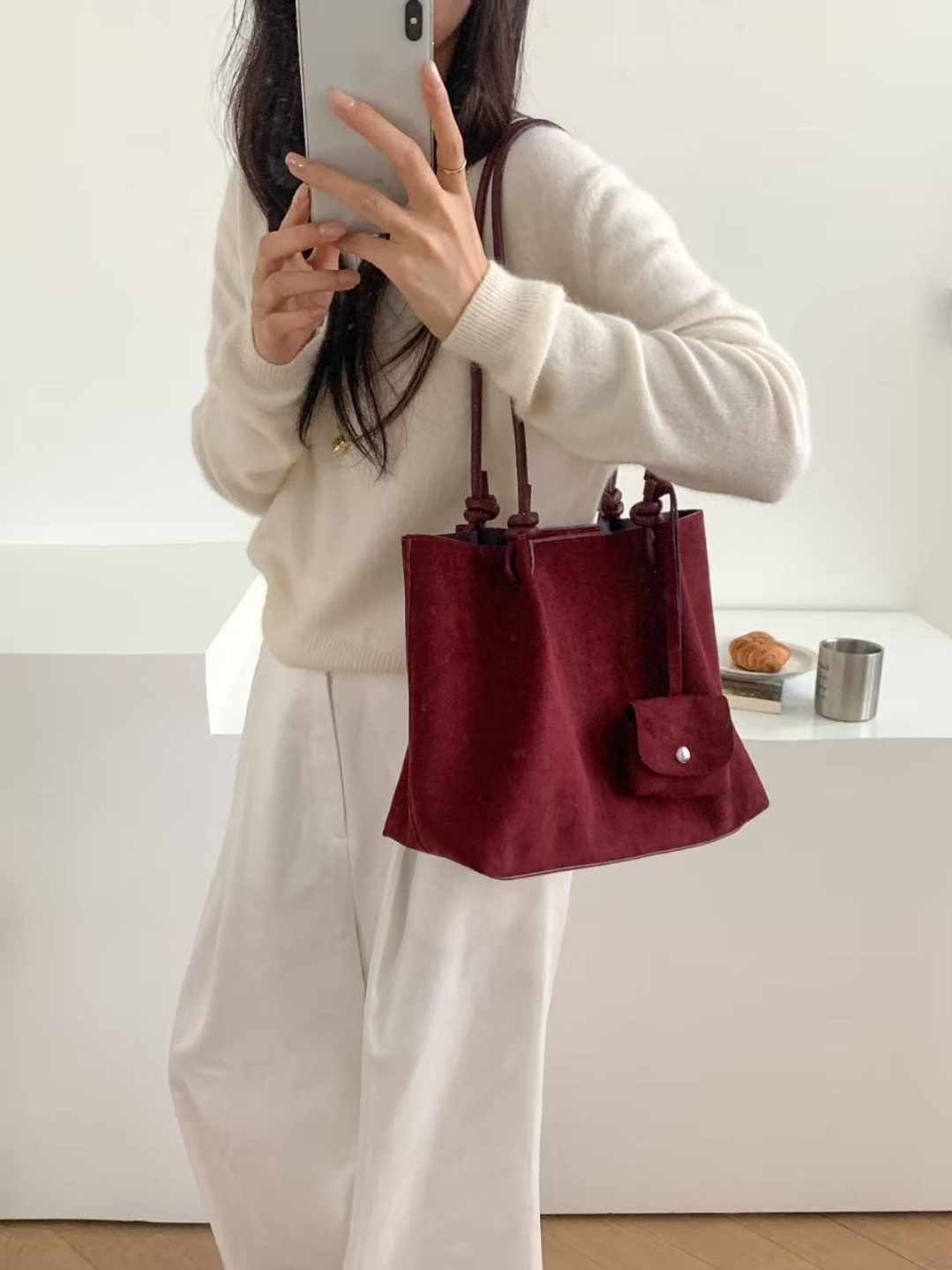 スエード調トートバッグ | 詳細画像14