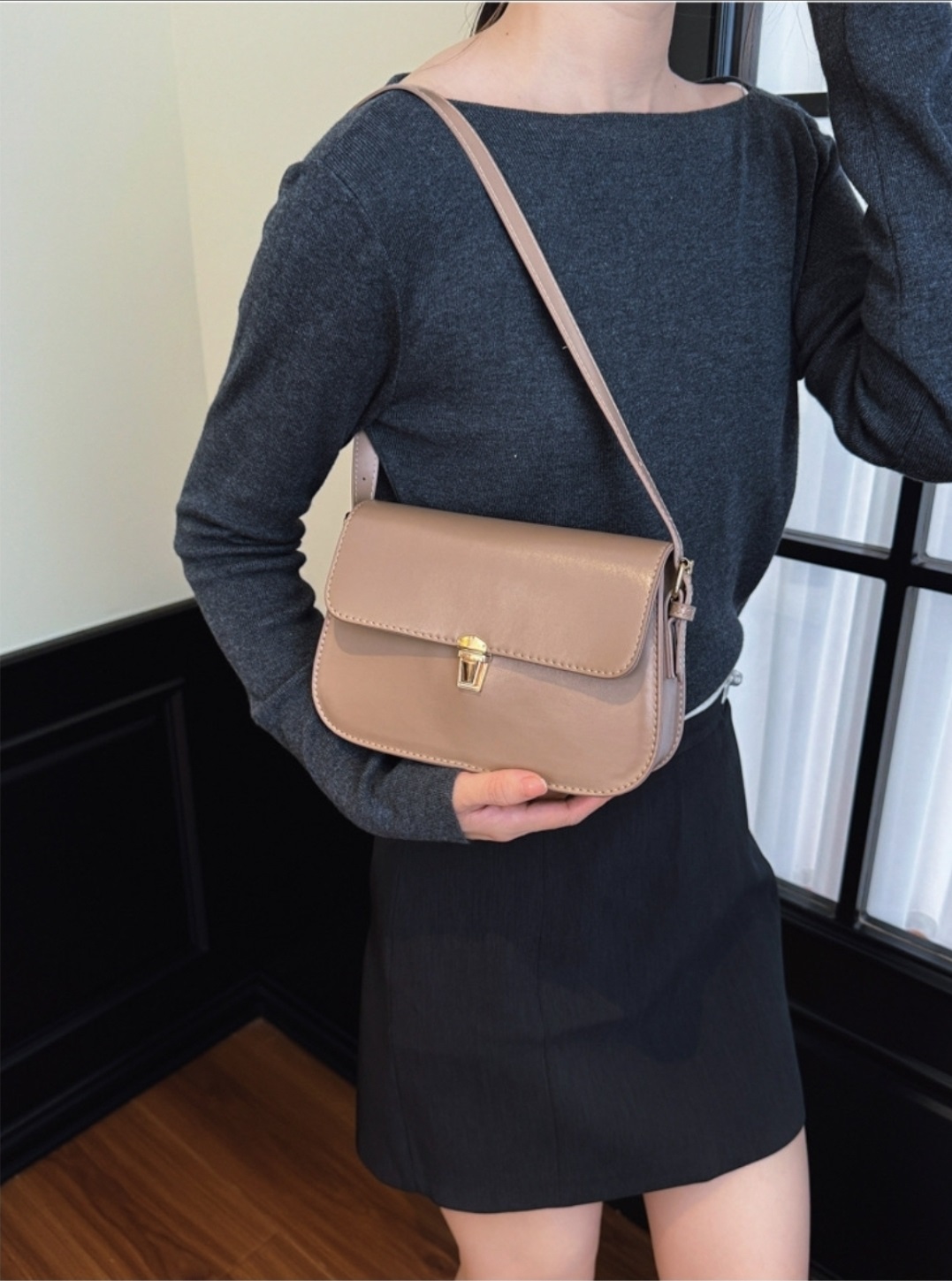 レザー調トートバッグショルダーバッグ | 詳細画像9