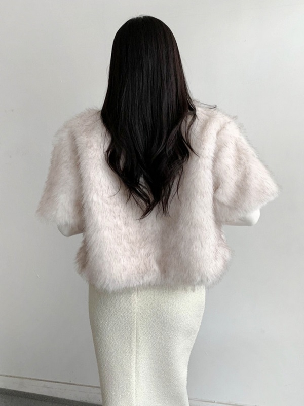 ソフトエコファー半袖ジャケット | 詳細画像2