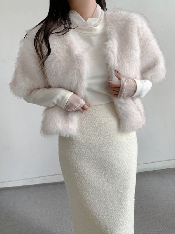 ソフトエコファー半袖ジャケット | 詳細画像6