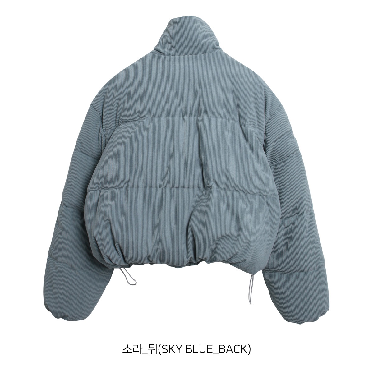 コーデュロイジップアップハイネックスナップボタンカラーダウンジャケット | 詳細画像18