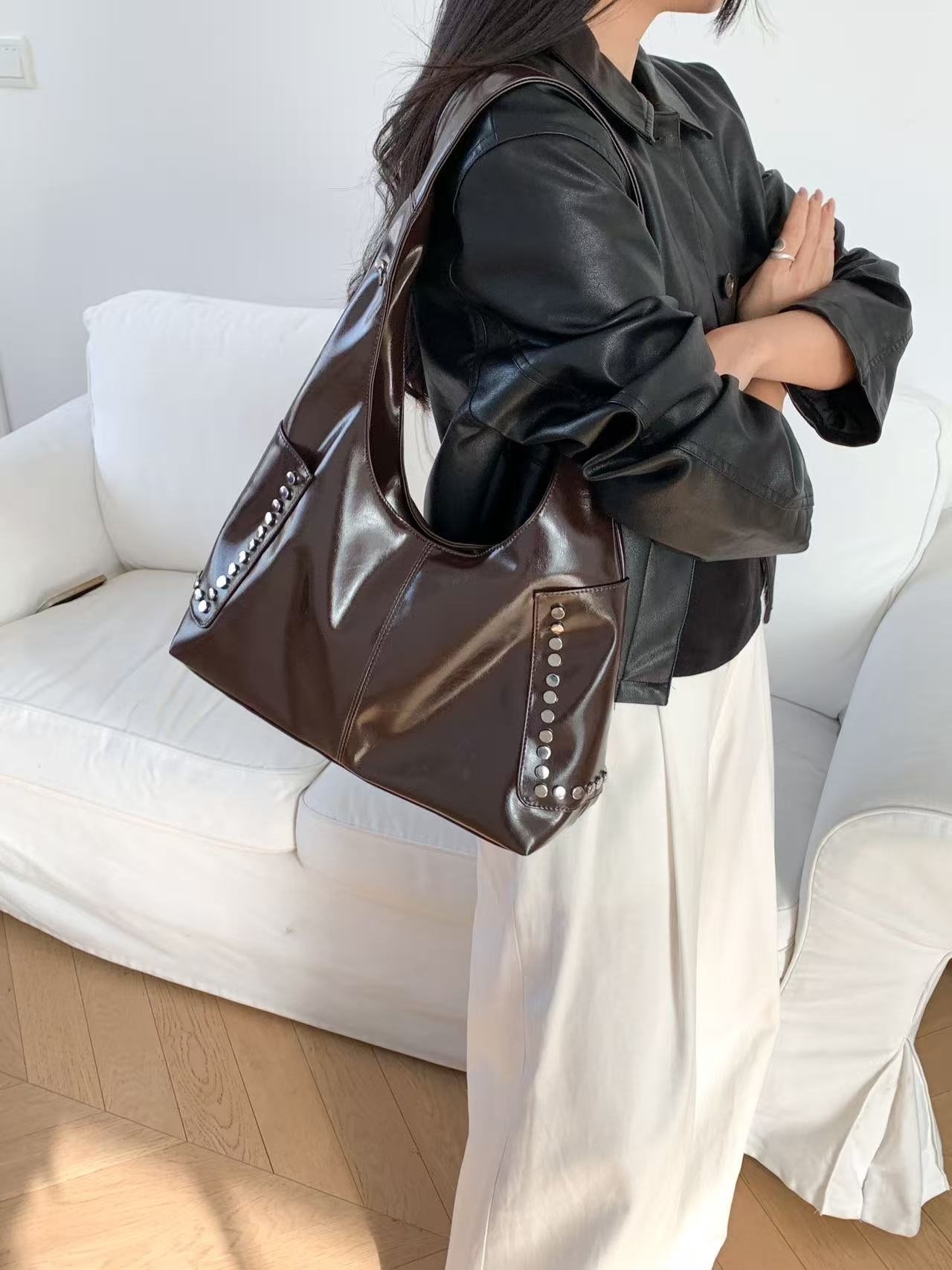 ポケットスタッズショルダーバッグ | 詳細画像3