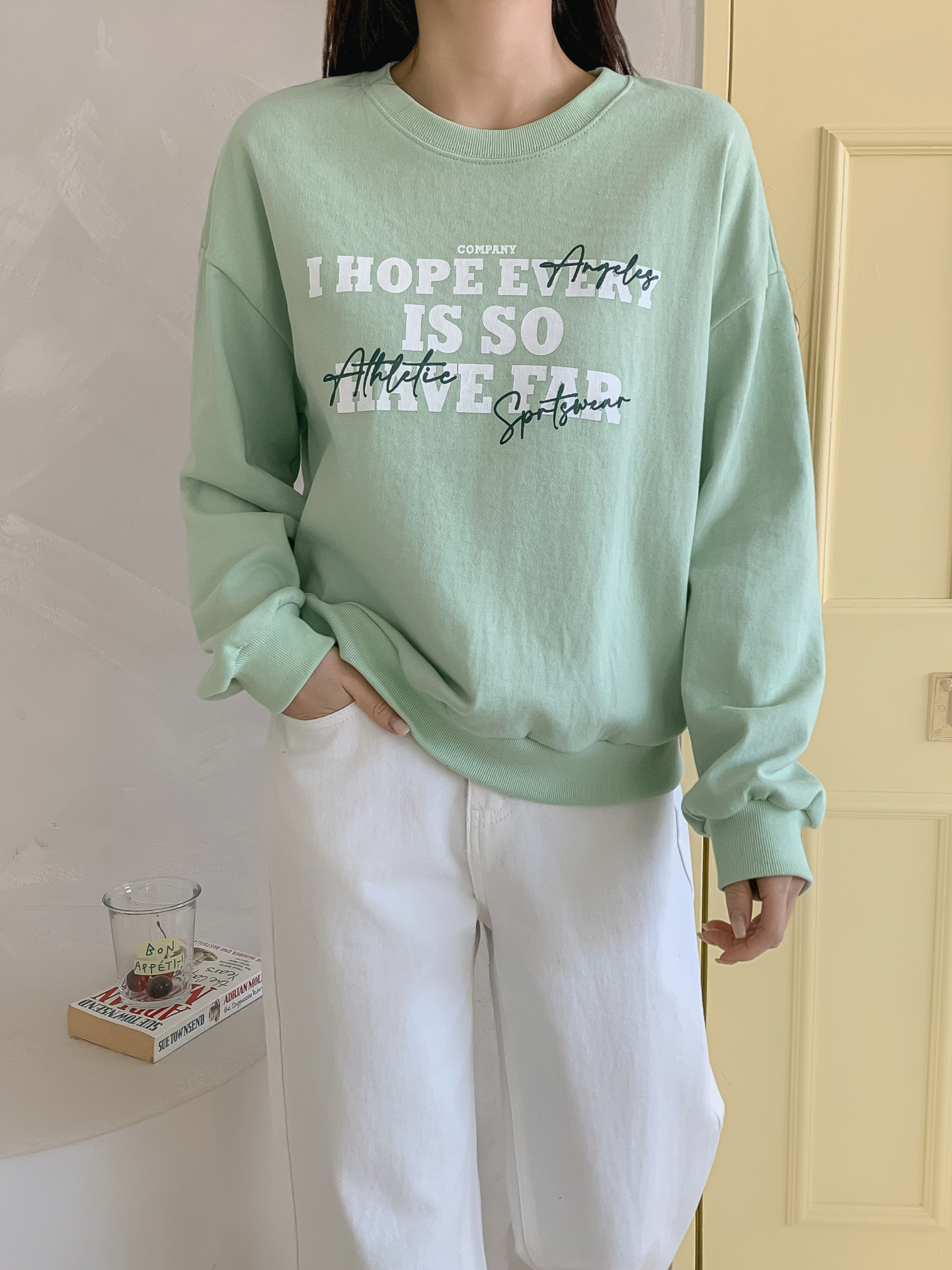 ラウンドネックレタリングスウェット | 詳細画像7