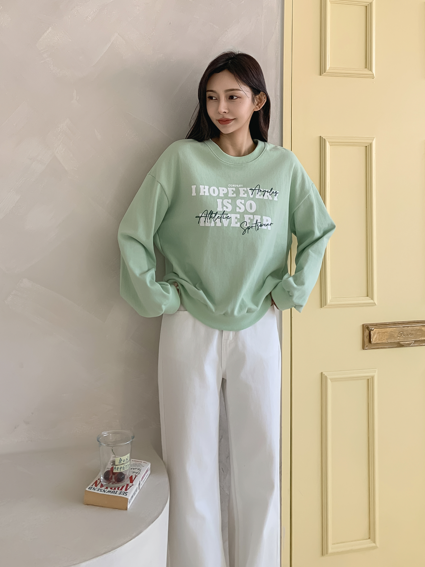 ラウンドネックレタリングスウェット | 詳細画像10