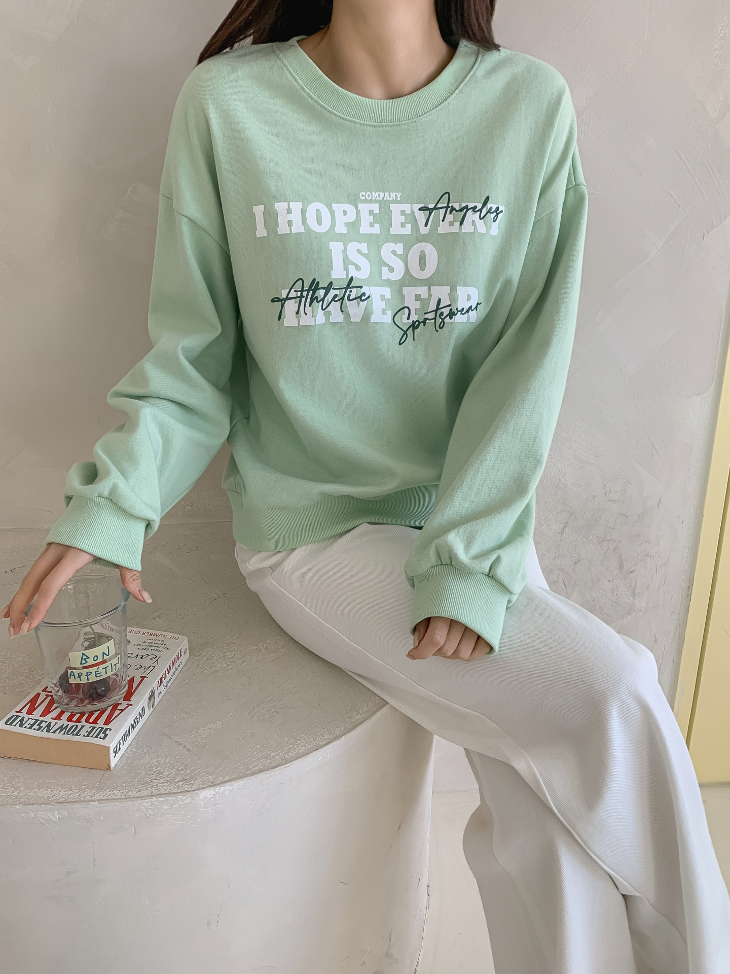 ラウンドネックレタリングスウェット | 詳細画像11