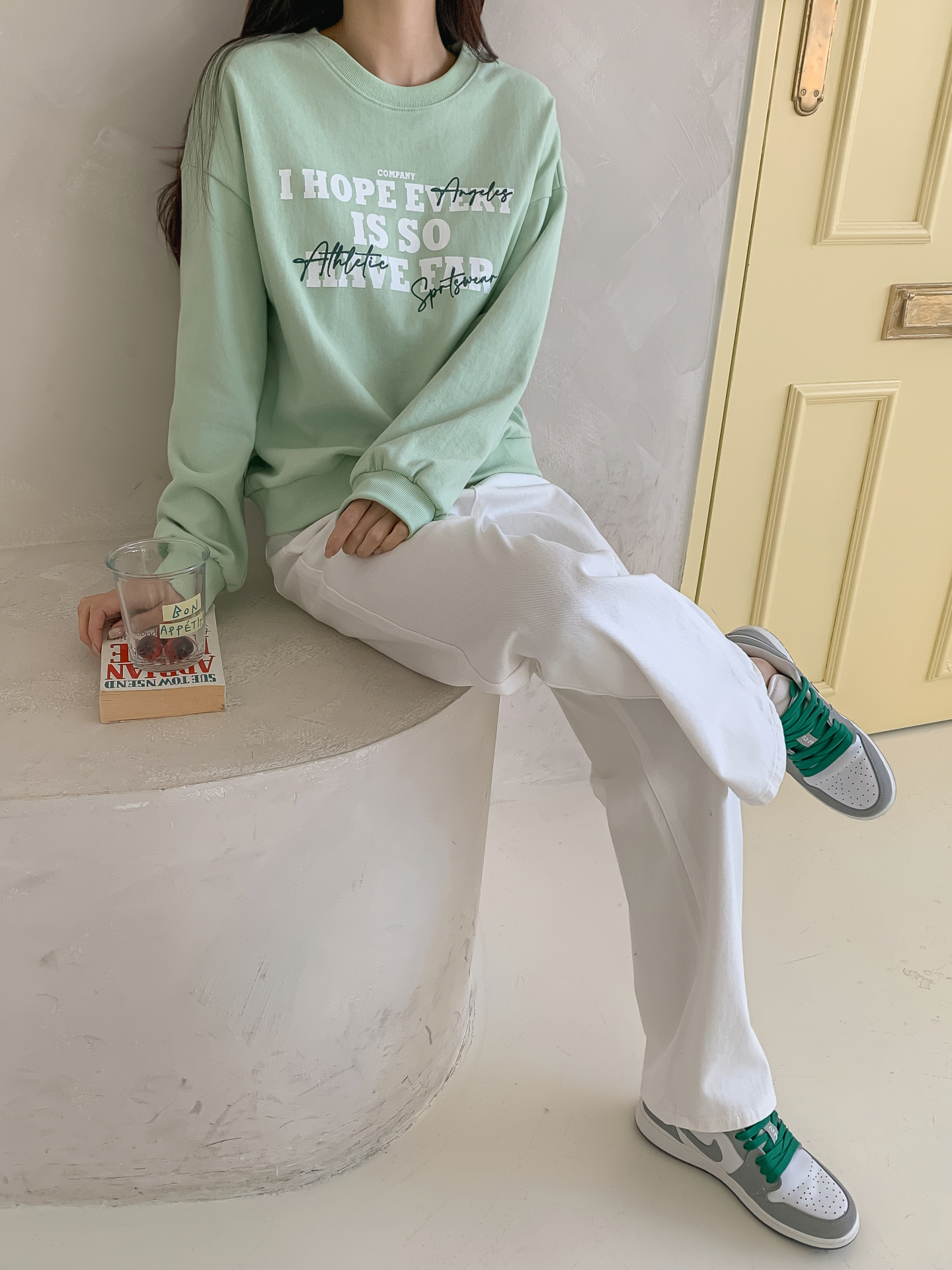 ラウンドネックレタリングスウェット | 詳細画像12