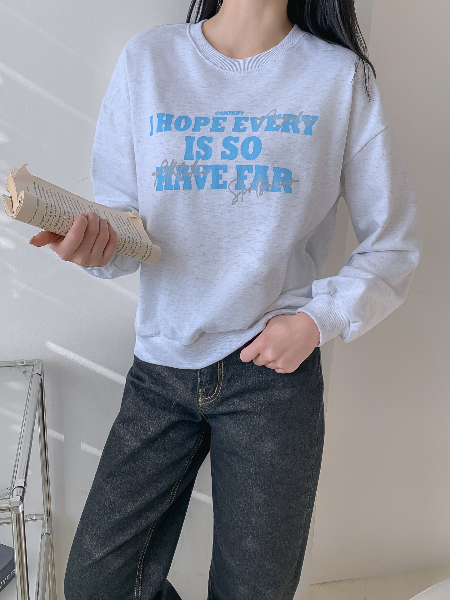 ラウンドネックレタリングスウェット | 詳細画像19