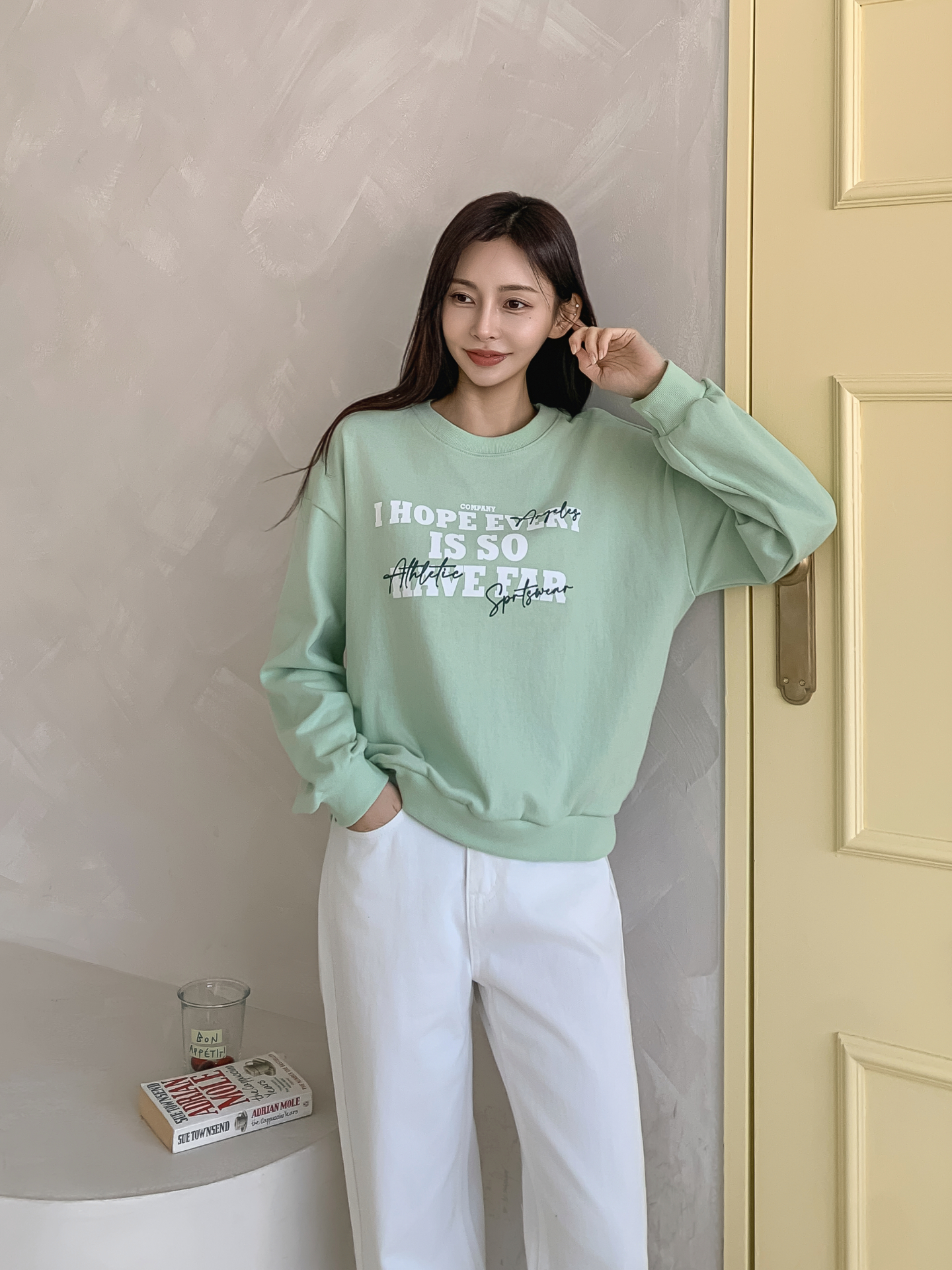 ラウンドネックレタリングスウェット | 詳細画像2