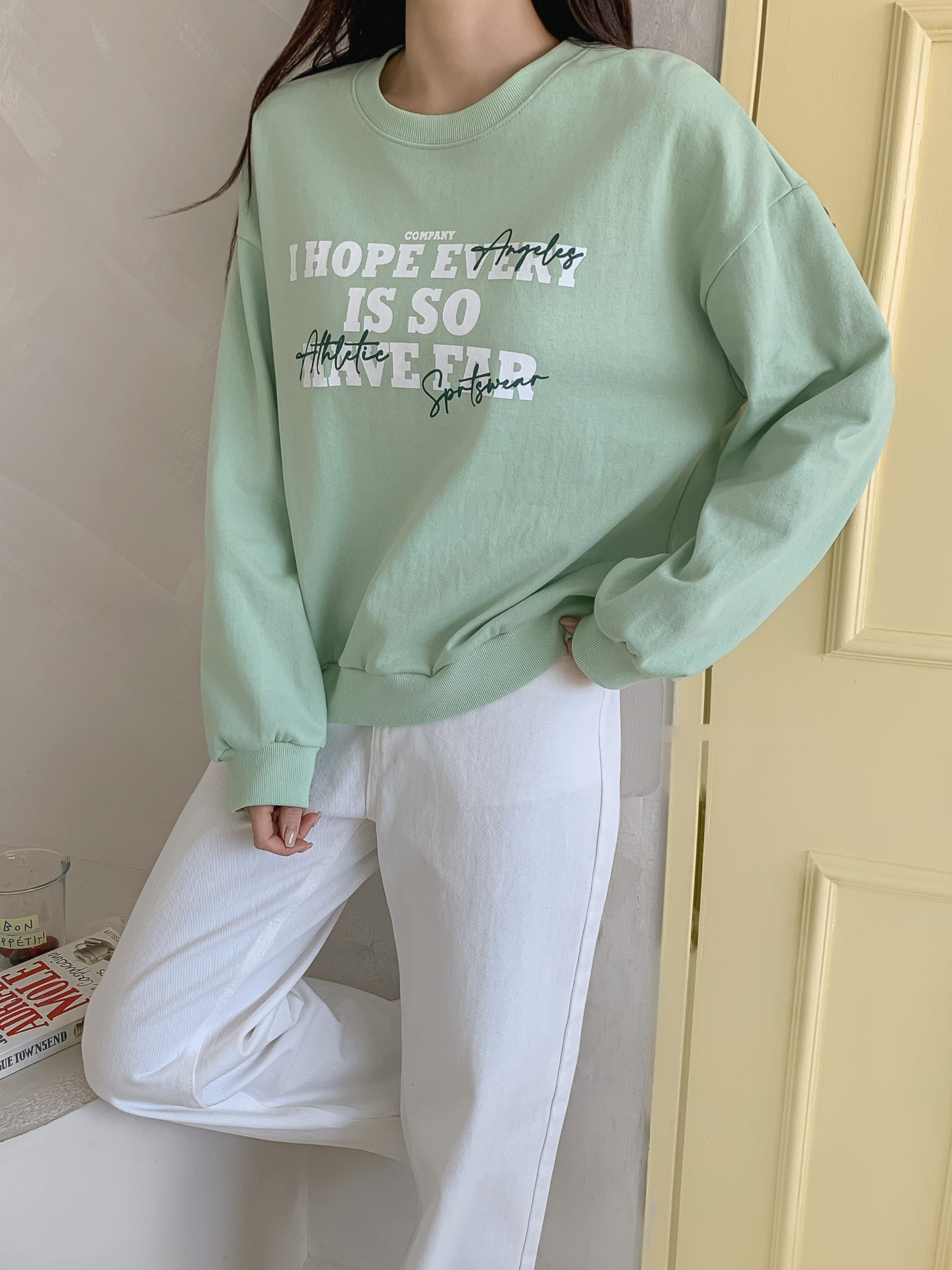 ラウンドネックレタリングスウェット | 詳細画像3