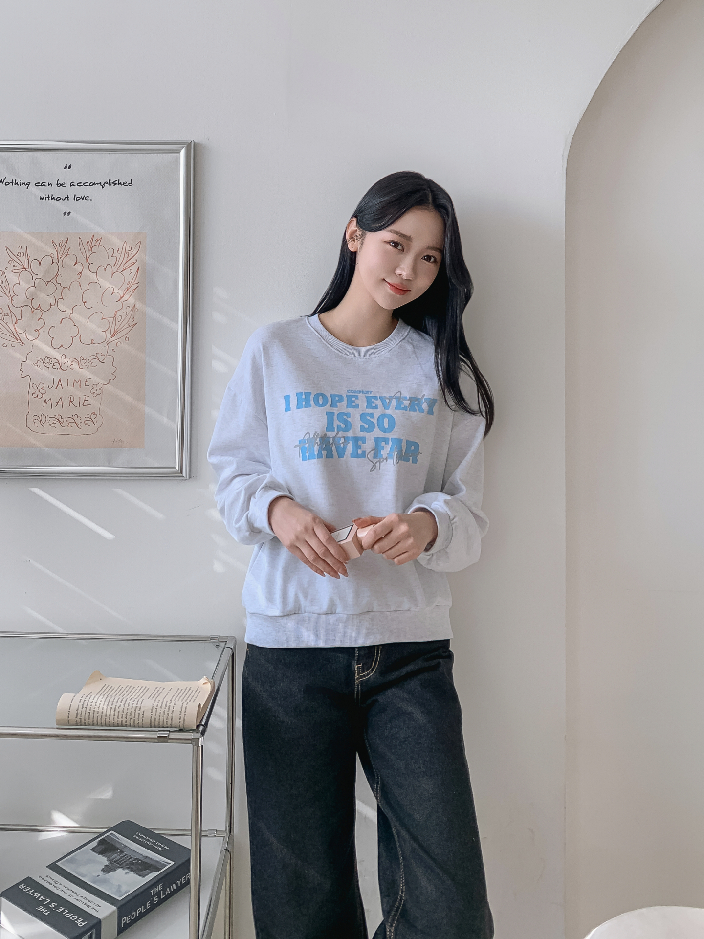 ラウンドネックレタリングスウェット | 詳細画像20