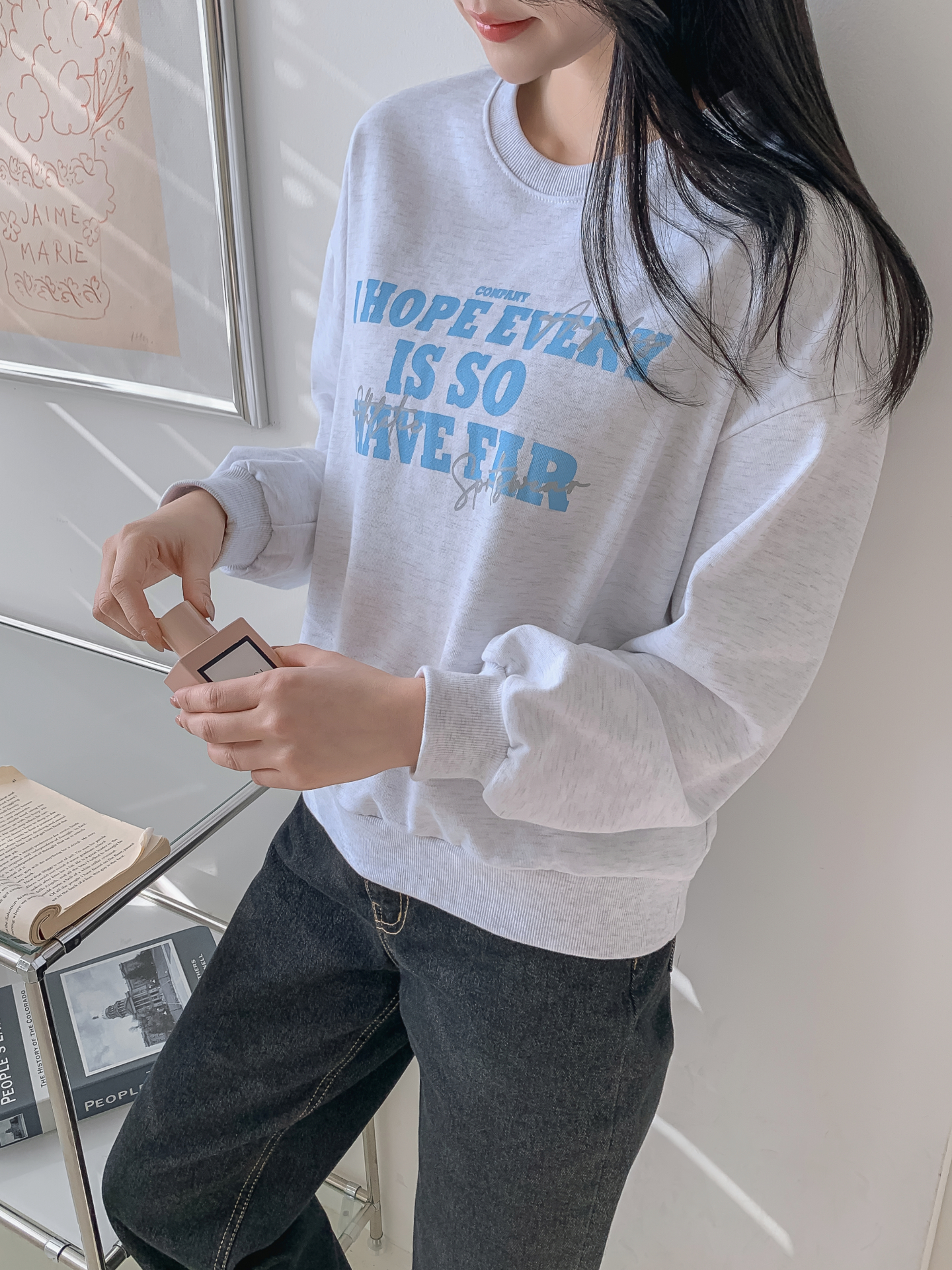 ラウンドネックレタリングスウェット | 詳細画像21