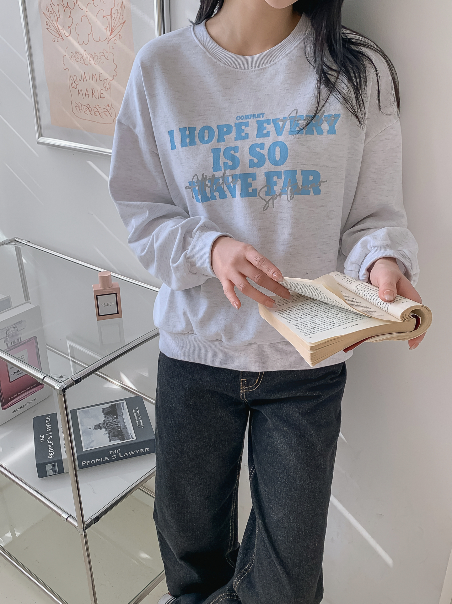 ラウンドネックレタリングスウェット | 詳細画像22