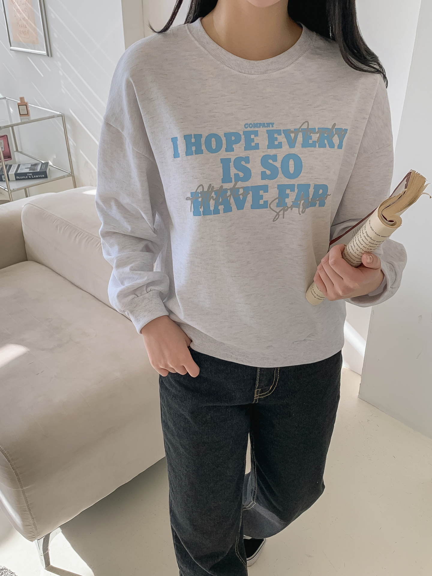 ラウンドネックレタリングスウェット | 詳細画像24