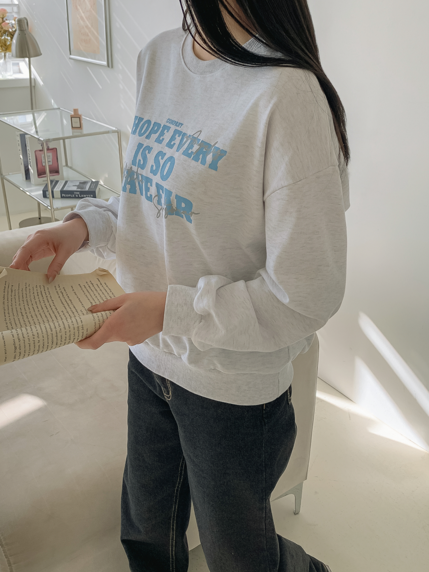 ラウンドネックレタリングスウェット | 詳細画像25