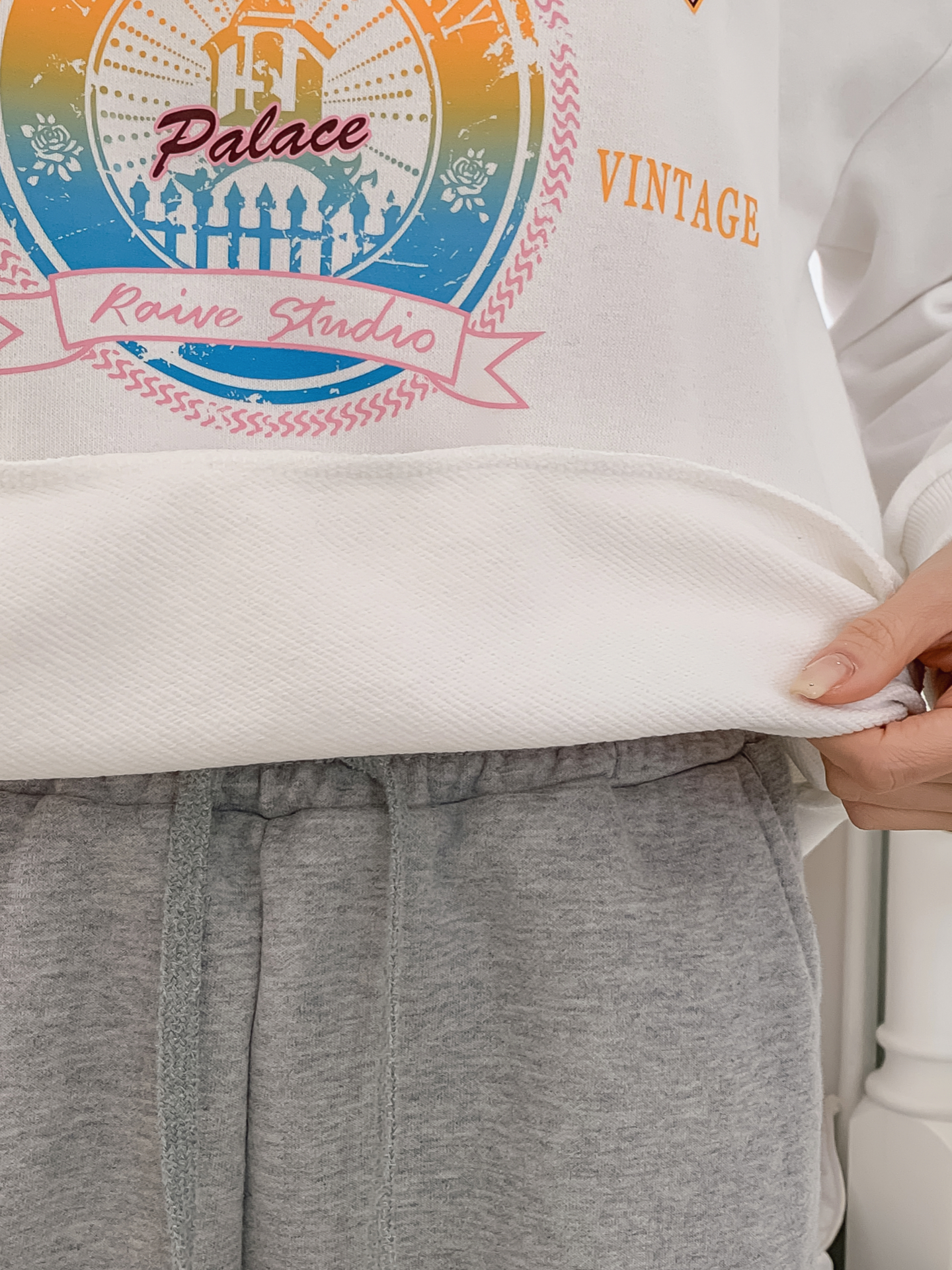 ラウンドネックプリントスウェット | 詳細画像10