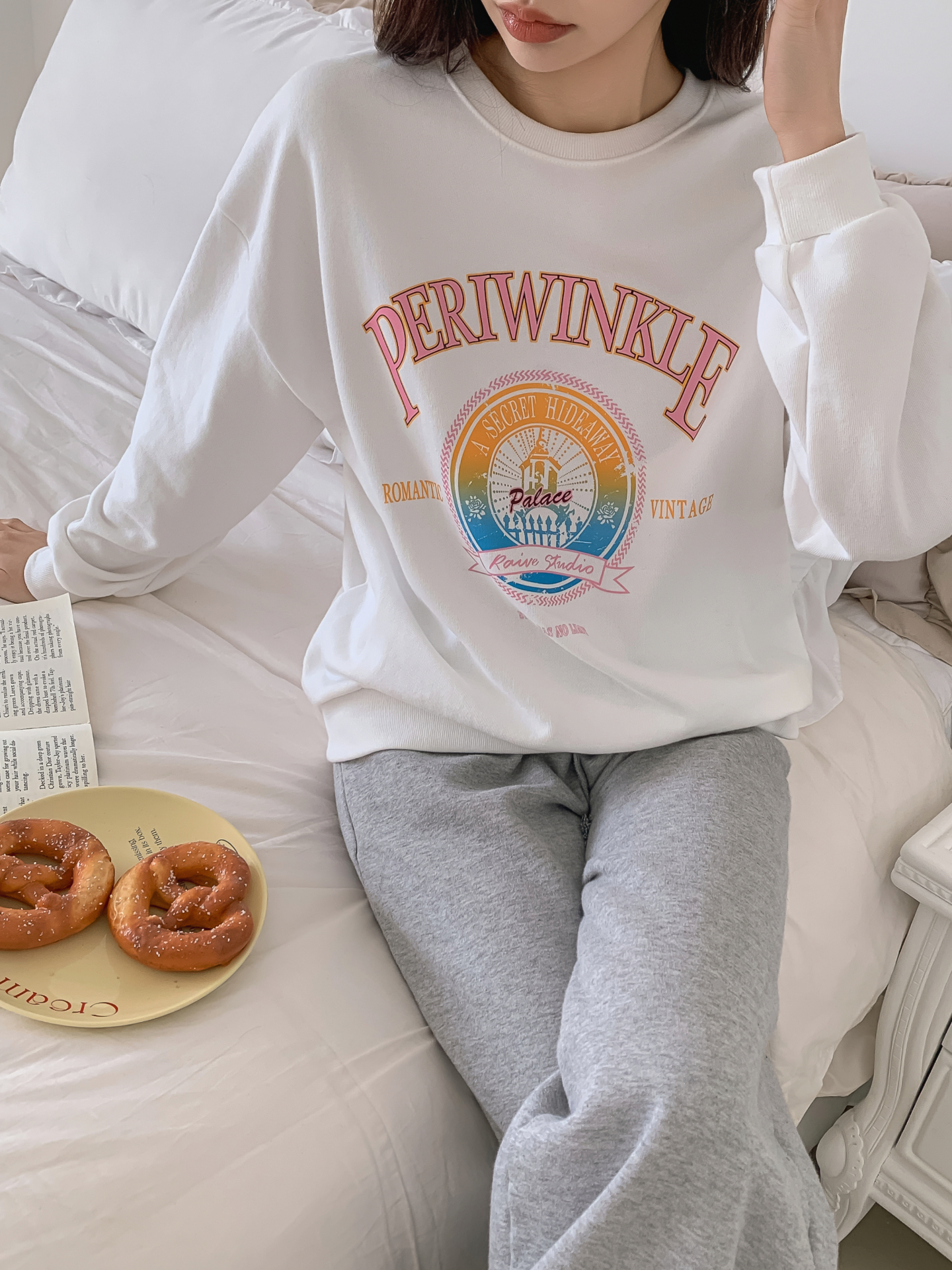 ラウンドネックプリントスウェット | 詳細画像12