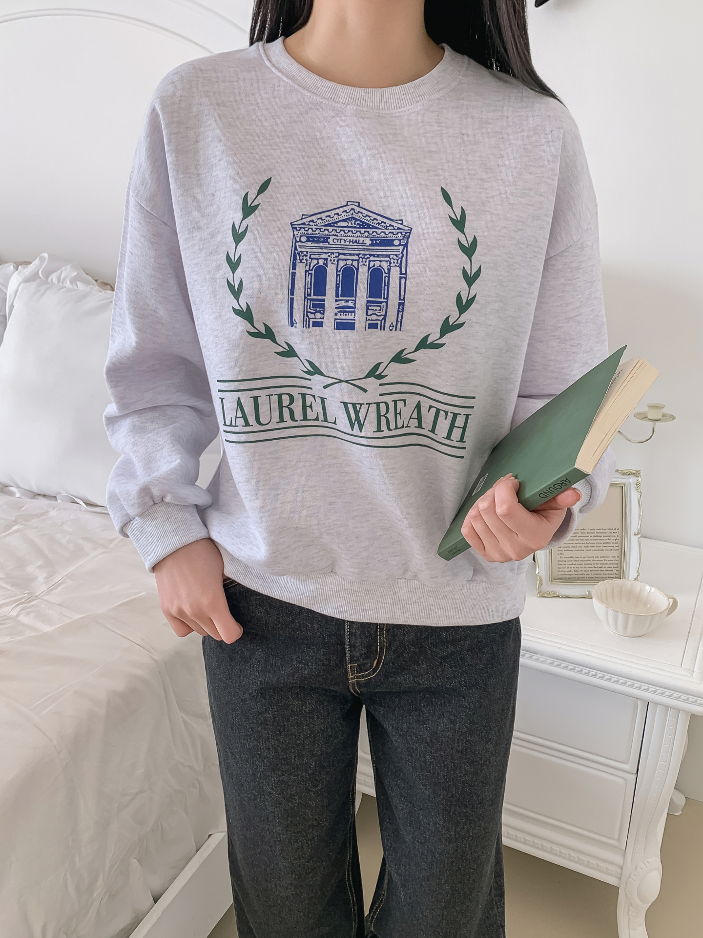 裏起毛ラウンドネックプリントスウェット | 詳細画像4