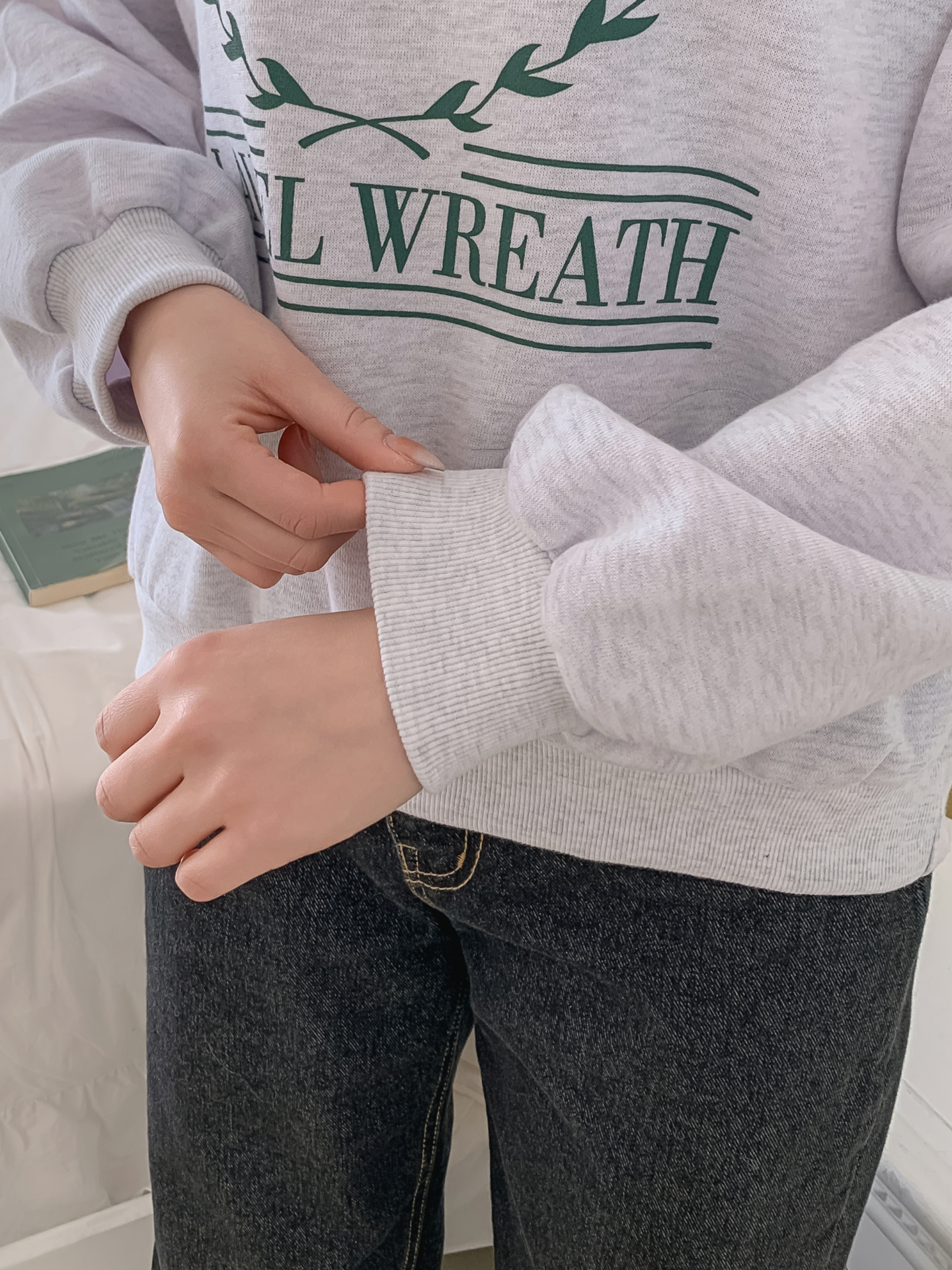 裏起毛ラウンドネックプリントスウェット | 詳細画像9