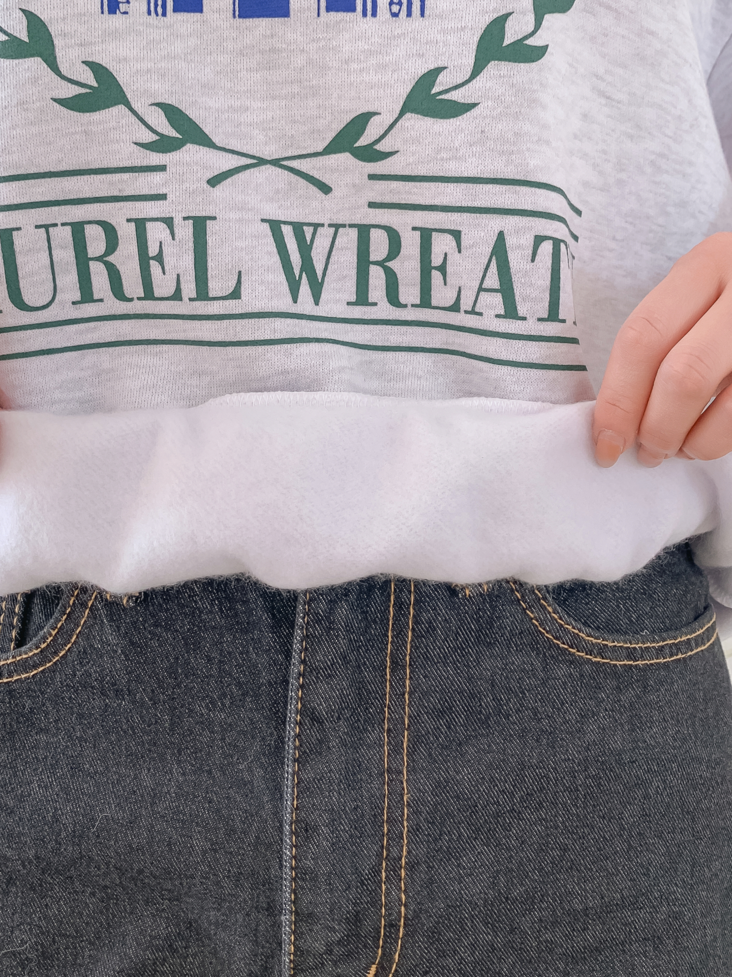 裏起毛ラウンドネックプリントスウェット | 詳細画像12