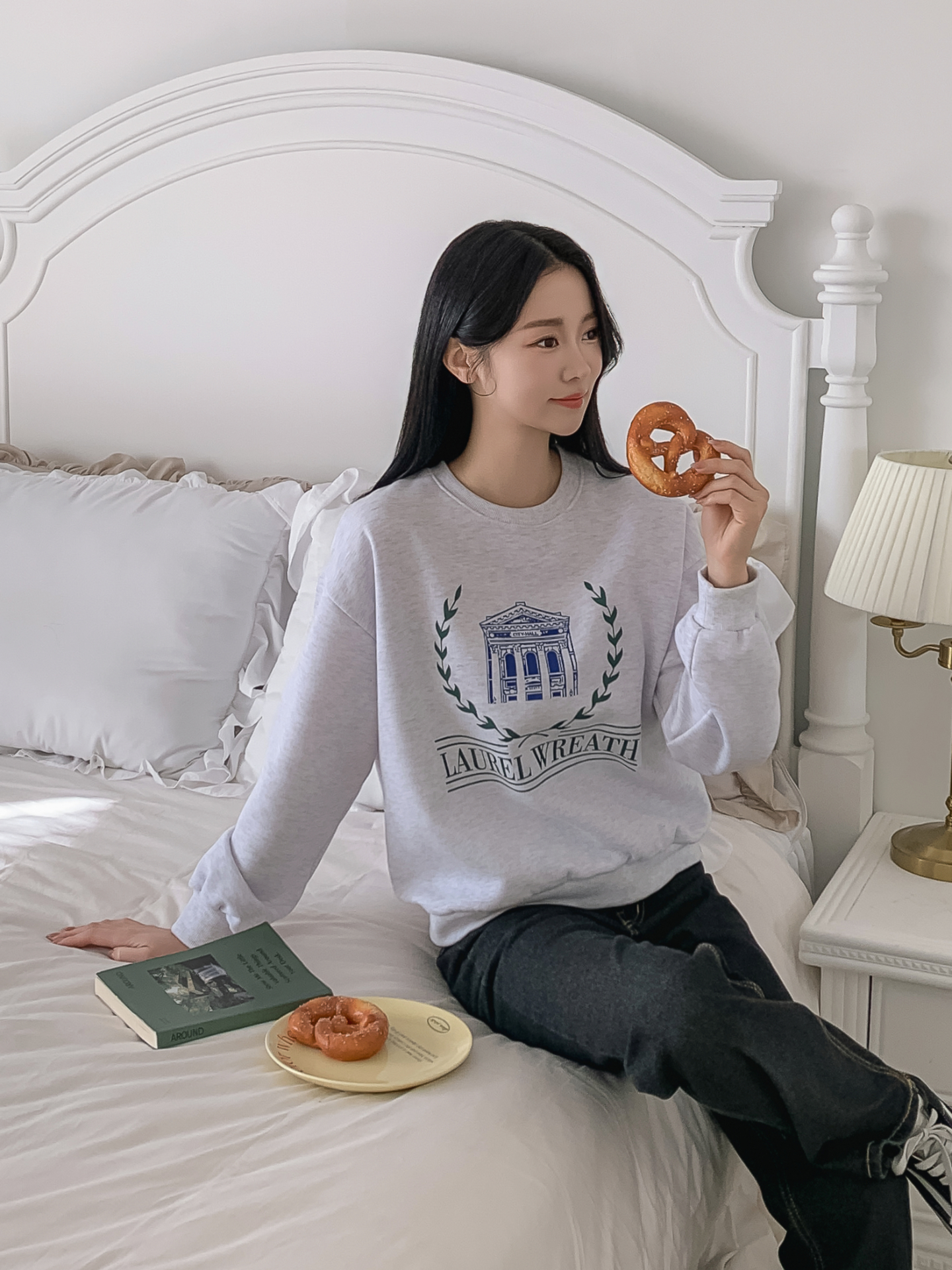 裏起毛ラウンドネックプリントスウェット | 詳細画像11