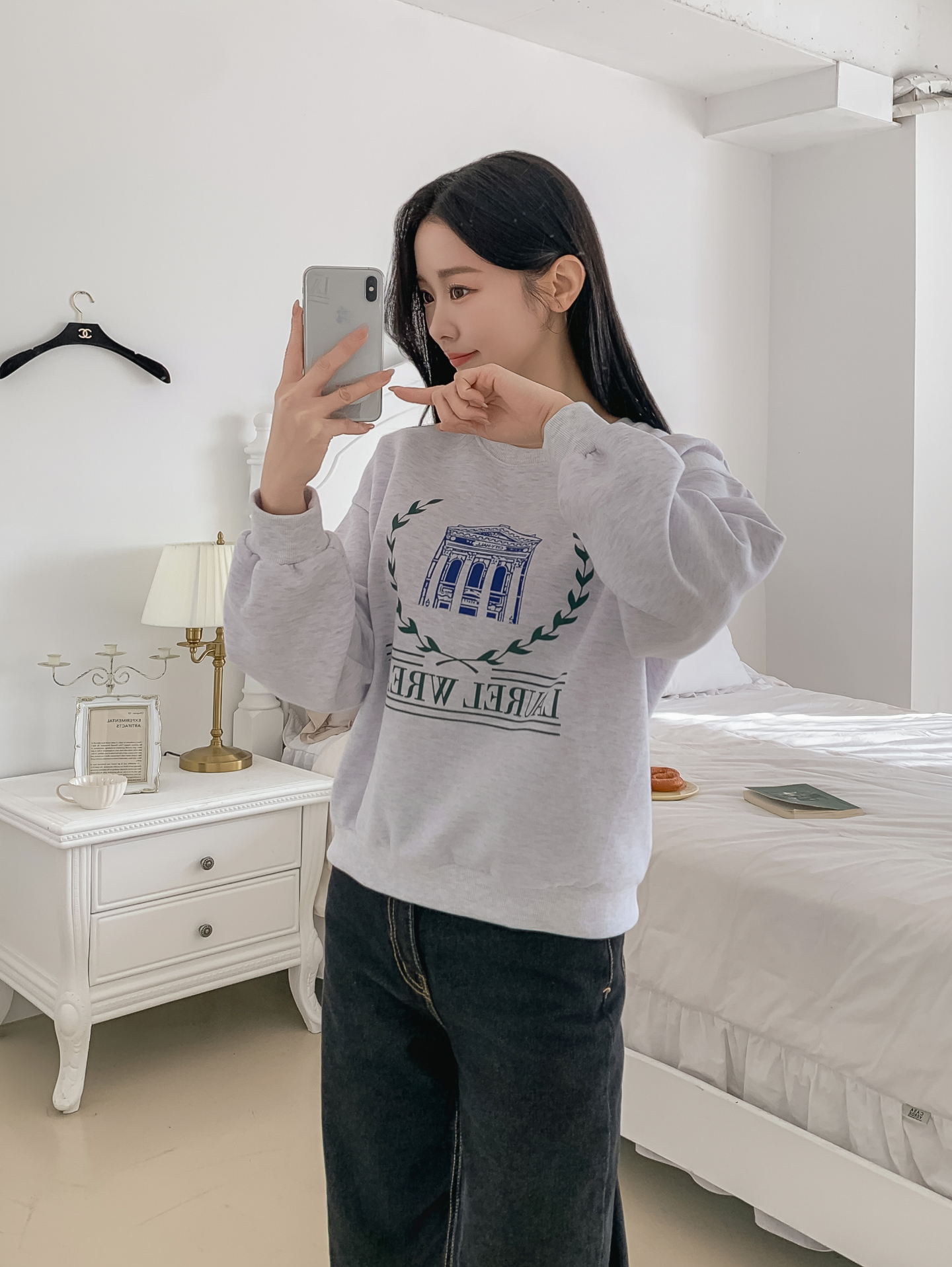 裏起毛ラウンドネックプリントスウェット | 詳細画像16