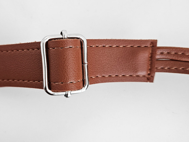 レザー調ドローストリングレオパードショルダーバッグ | 詳細画像12