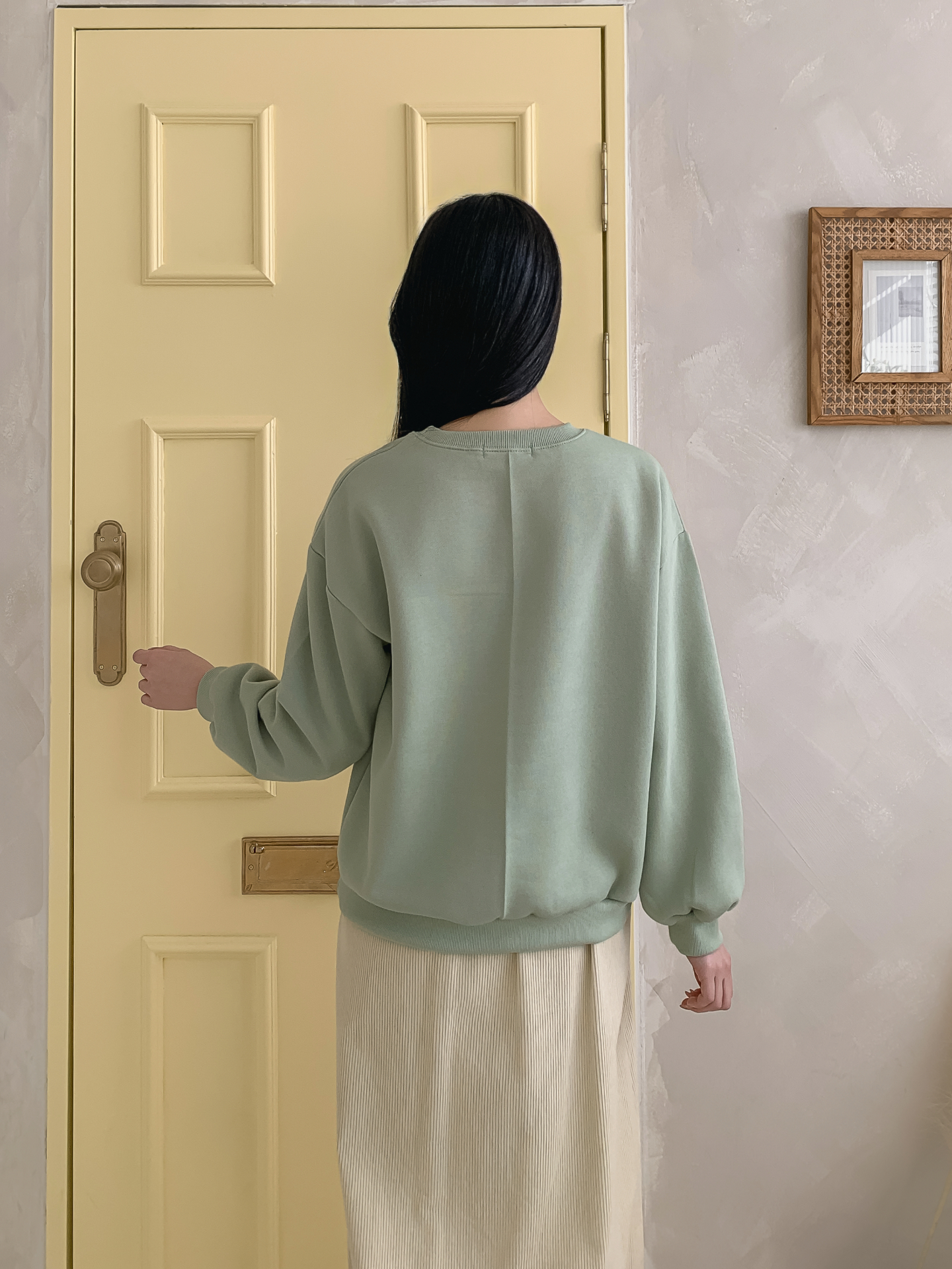 裏起毛ラウンドネックプリントスウェット | 詳細画像7