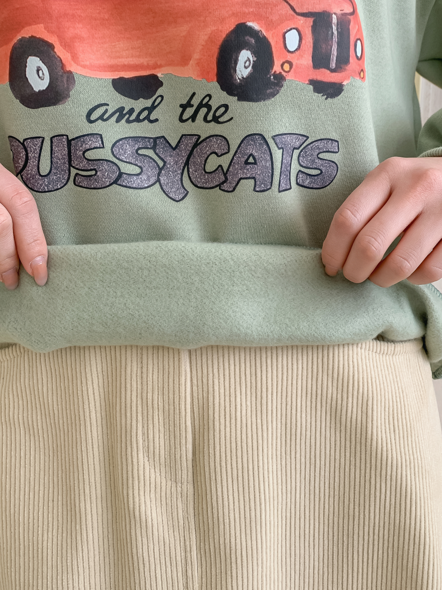 裏起毛ラウンドネックプリントスウェット | 詳細画像10