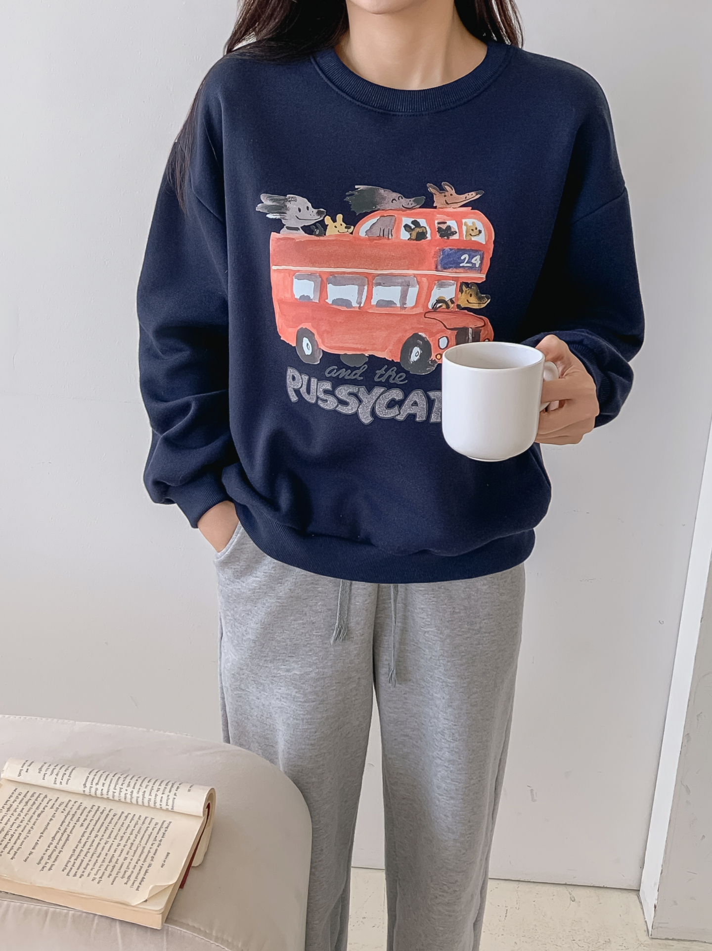 裏起毛ラウンドネックプリントスウェット | 詳細画像26