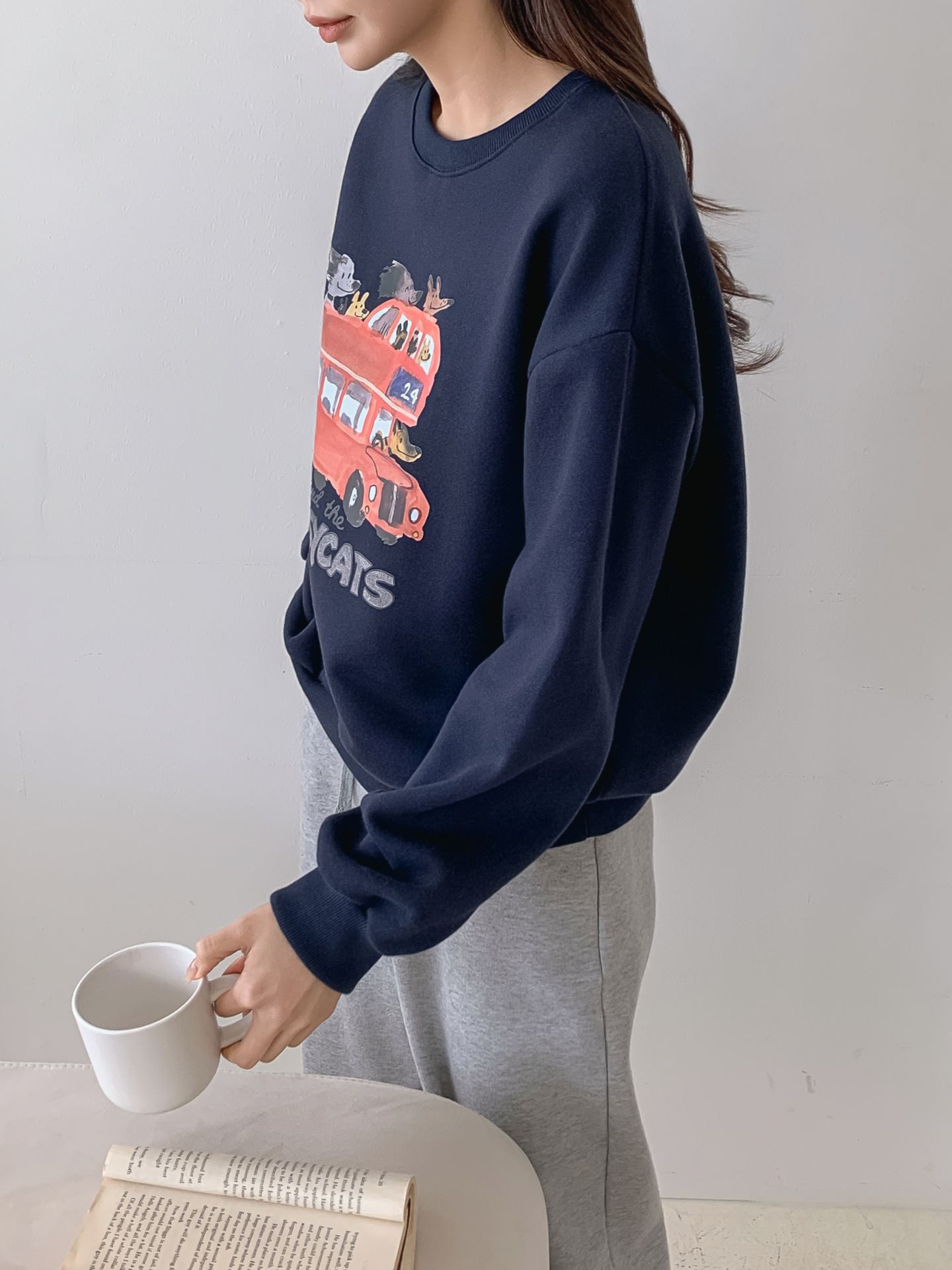 裏起毛ラウンドネックプリントスウェット | 詳細画像27