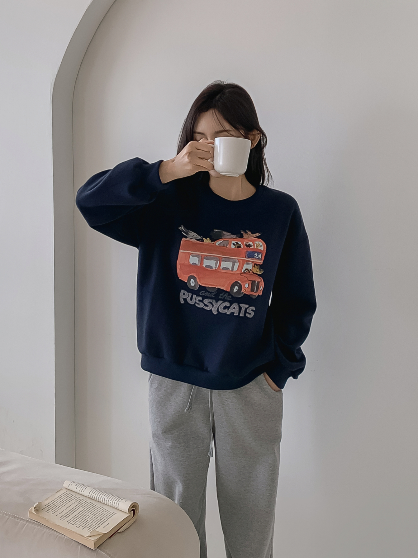 裏起毛ラウンドネックプリントスウェット | 詳細画像19