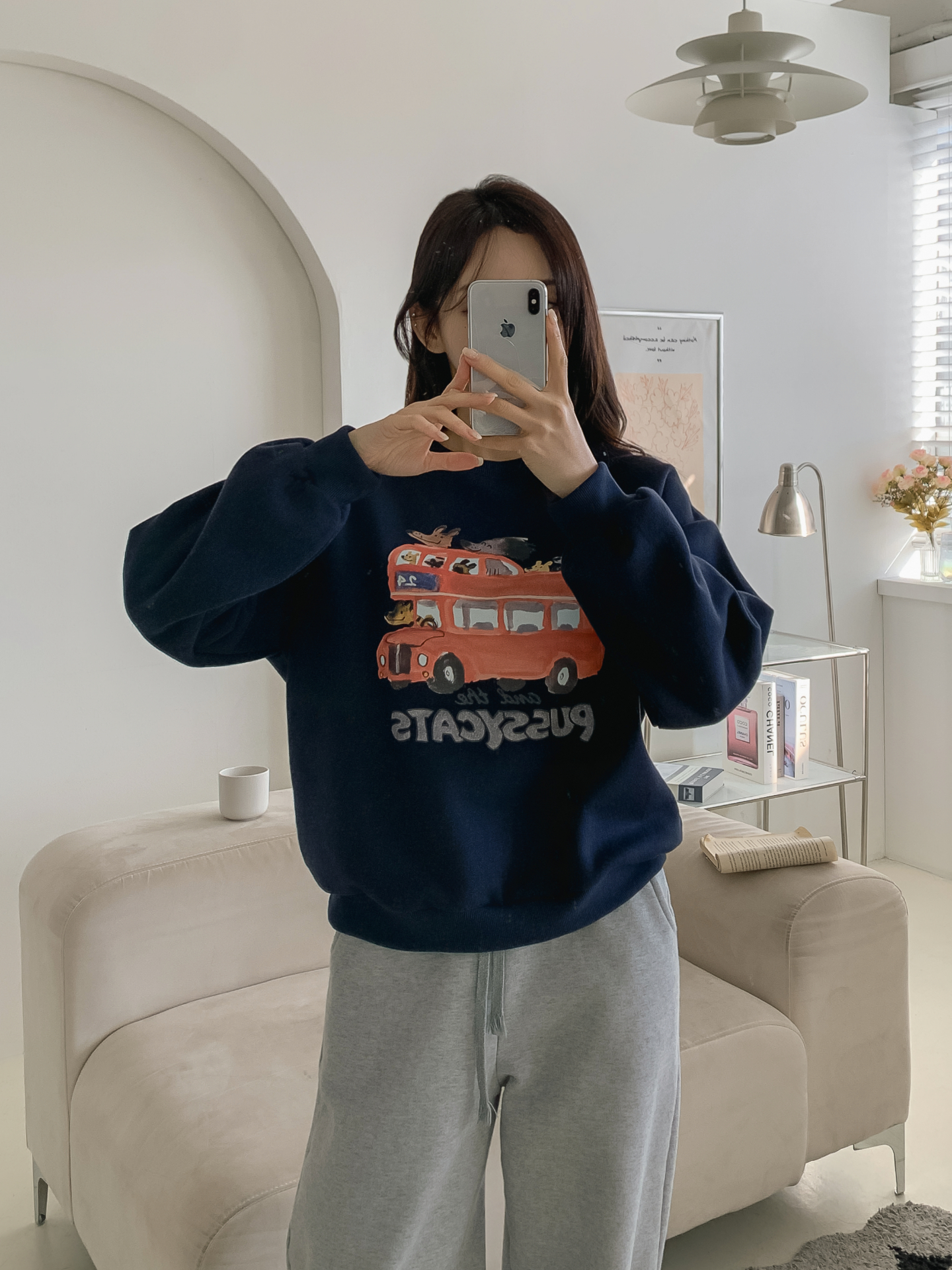 裏起毛ラウンドネックプリントスウェット | 詳細画像30