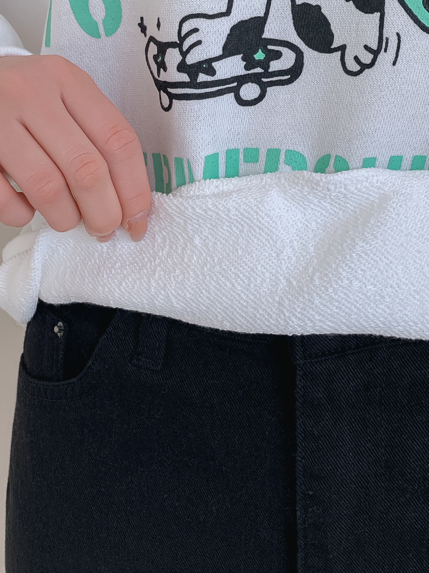 ラウンドネックプリントスウェット | 詳細画像13