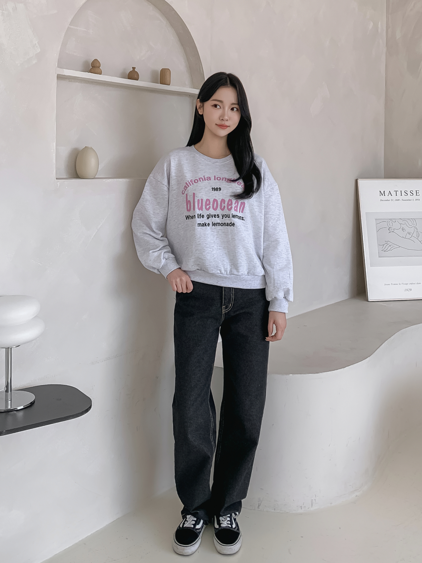 ラウンドネックレタリング刺繍スウェット | 詳細画像17