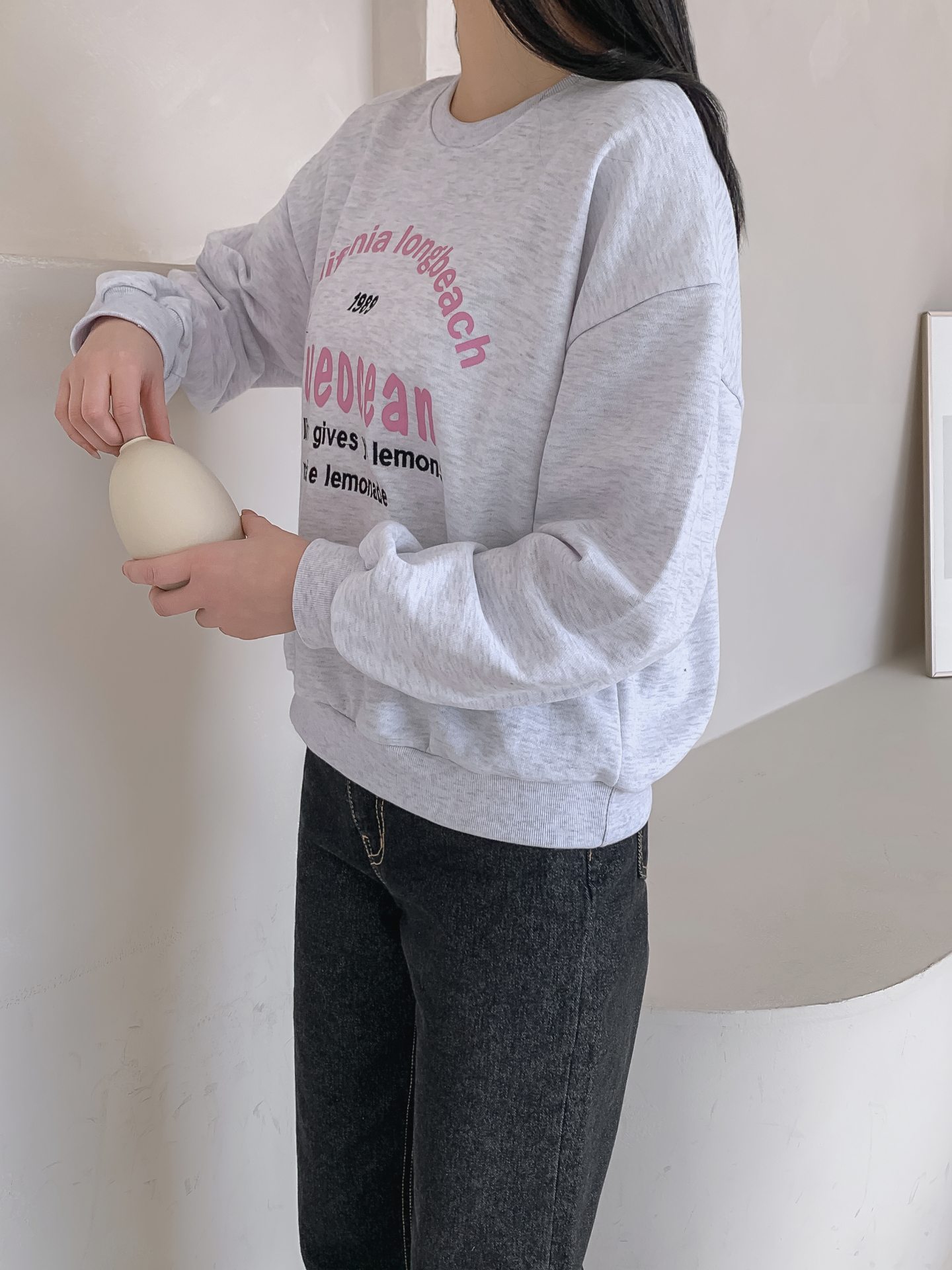 ラウンドネックレタリング刺繍スウェット | 詳細画像20