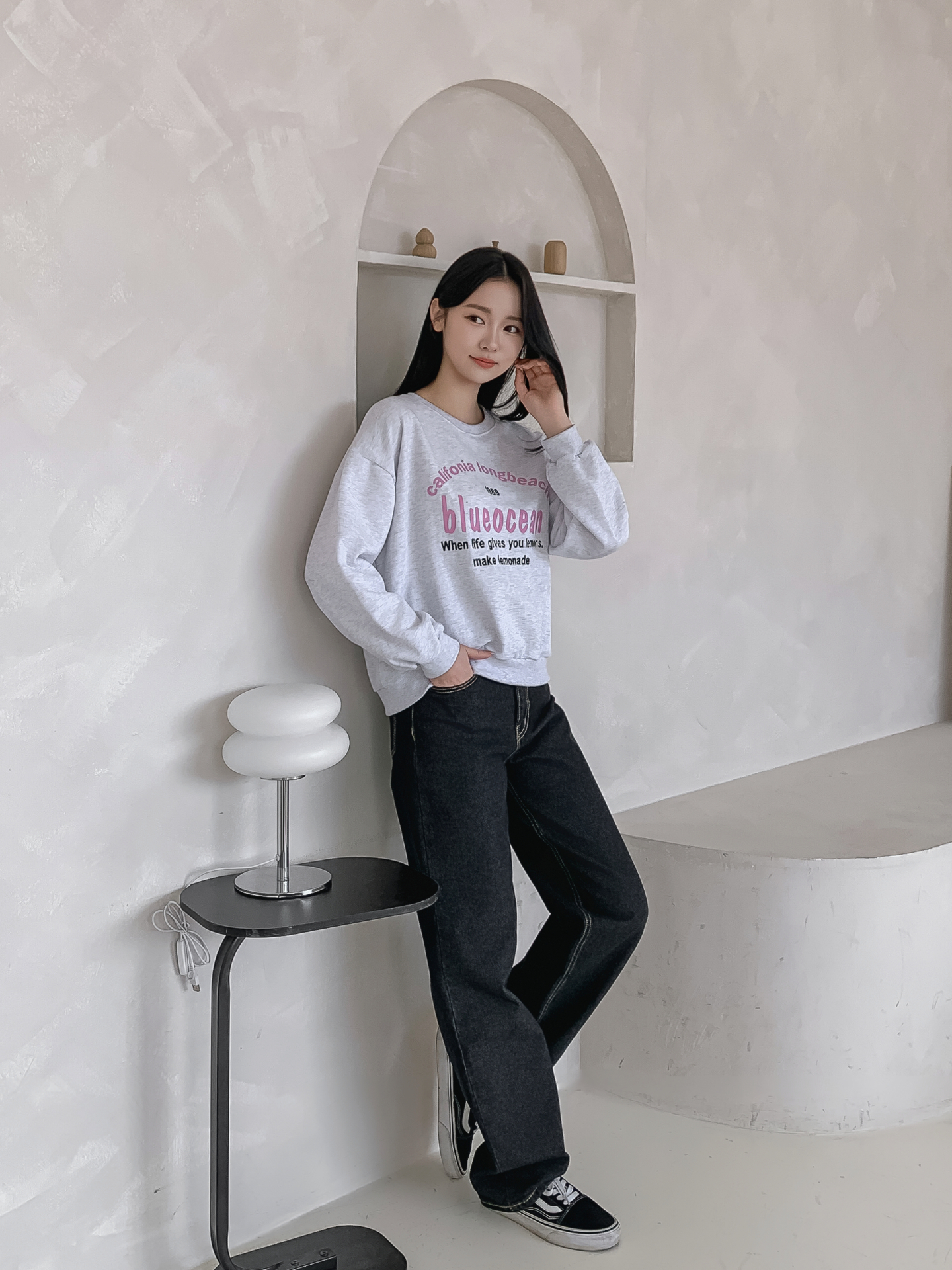 ラウンドネックレタリング刺繍スウェット | 詳細画像22